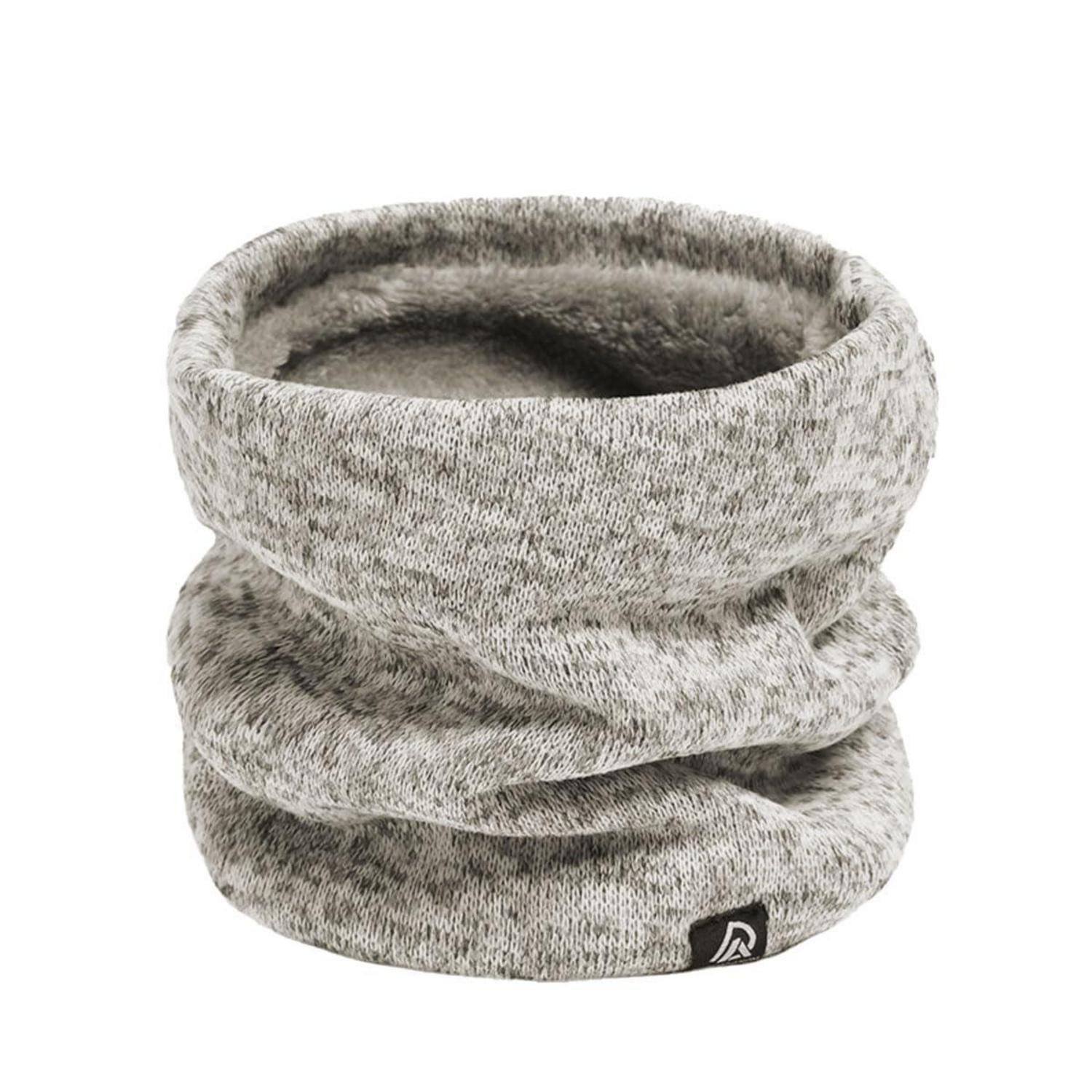 LuxusKollektion Strickschal Schal Herren mit Fleecefutter Weiß, (1-St)