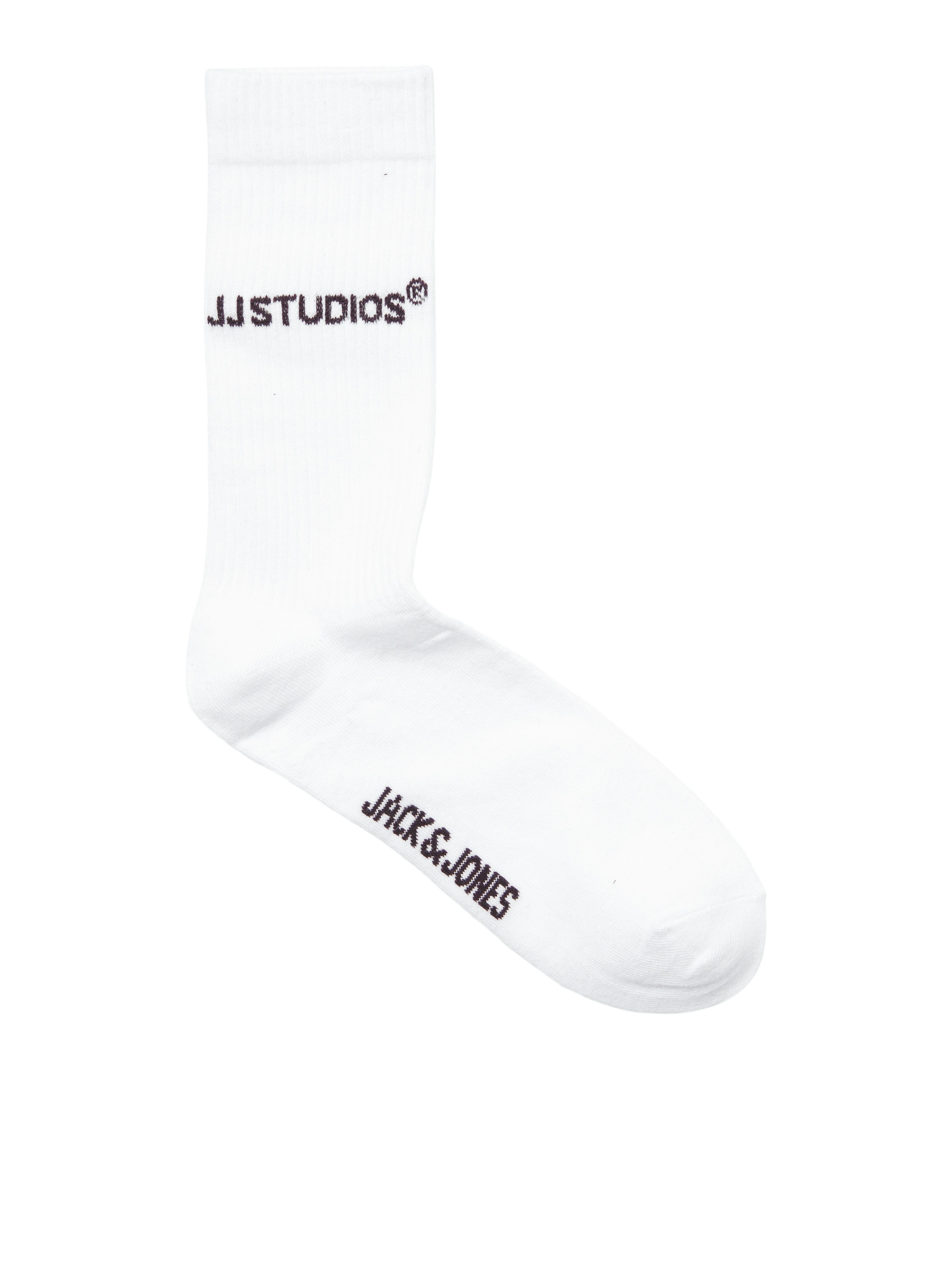 Jack & Jones Freizeitsocken JACSOHO TENNIS SOCKS 3 PACK NOOS (Packung, 3-Paar) mit Logostickerei