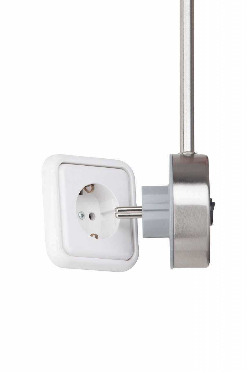 Brilliant Steckdosenleuchte Loona, LED wechselbar, Warmweiß, LED Steckerlampe eisen