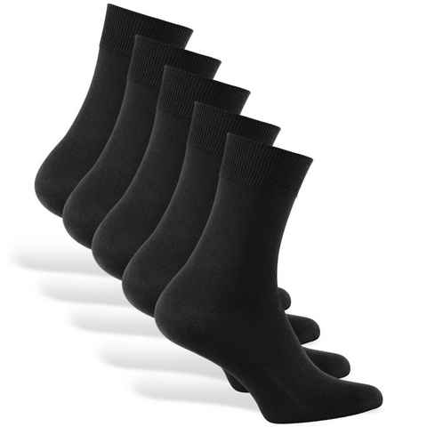 Reslad Langsocken Reslad Business Socken (10 Paar) Damen & Herren bequeme Baumwolle (10-Paar) Herrensocken ohne drückende Naht