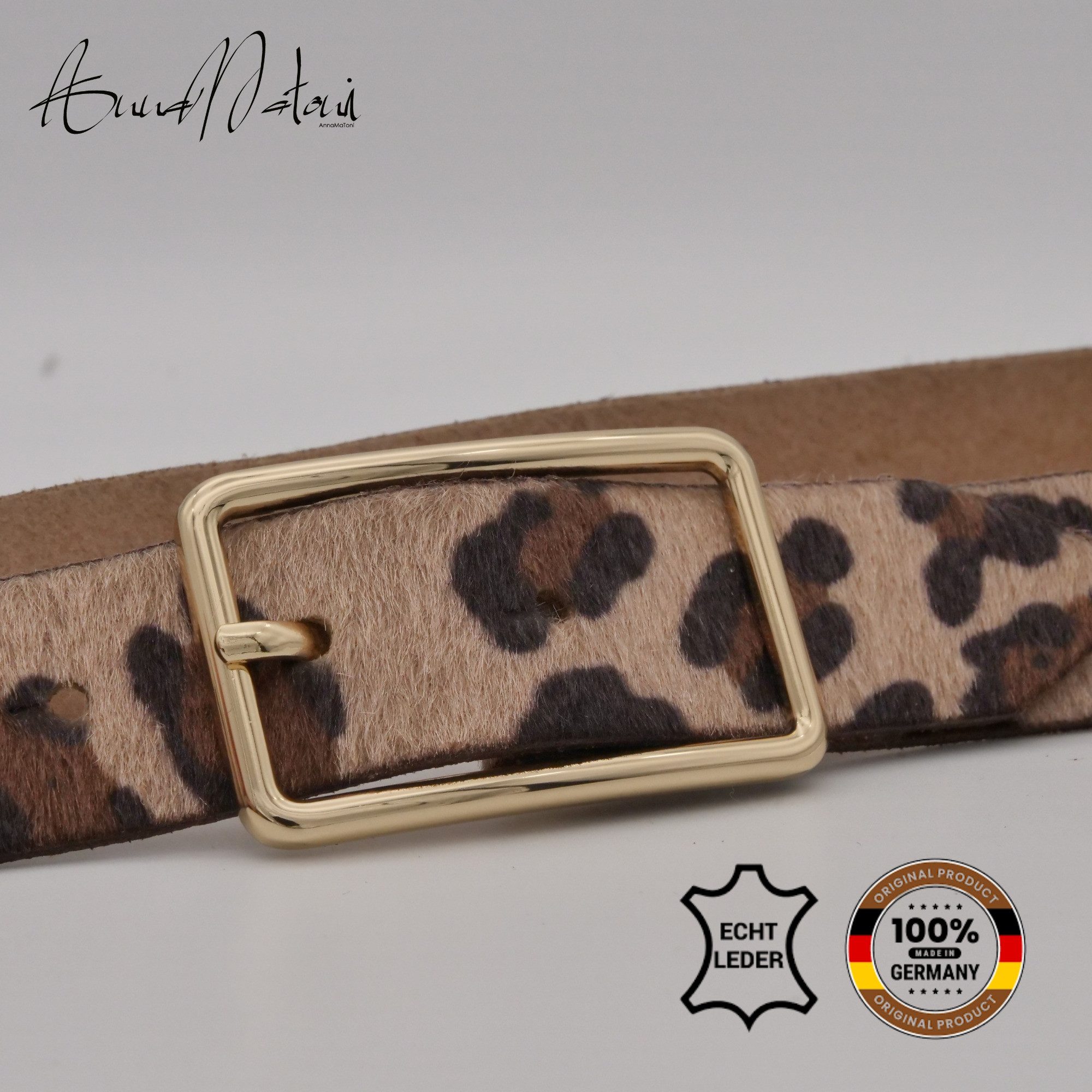 AnnaMatoni Ledergürtel AnnaMatoni Damen Ledergürtel in hochwertigem Kunstfe günstig online kaufen