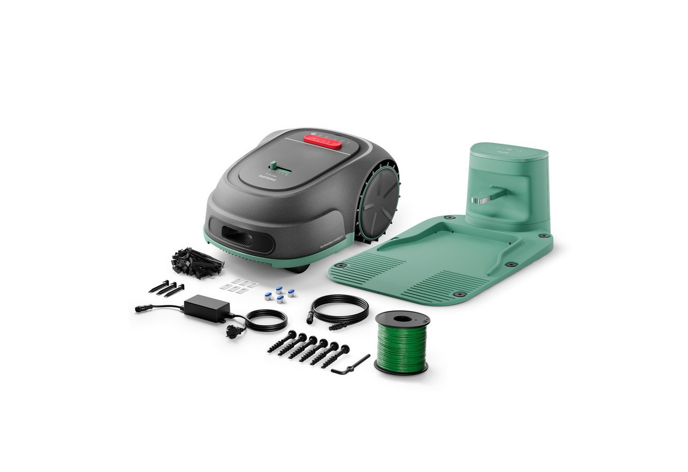 Thumbnail - Philips Rasenmähroboter 3000 Series RSL3000/10, intelligentes Mähen mit GPS-Kartierung, bis 1000 m² Rasenfläche, HomeRun...