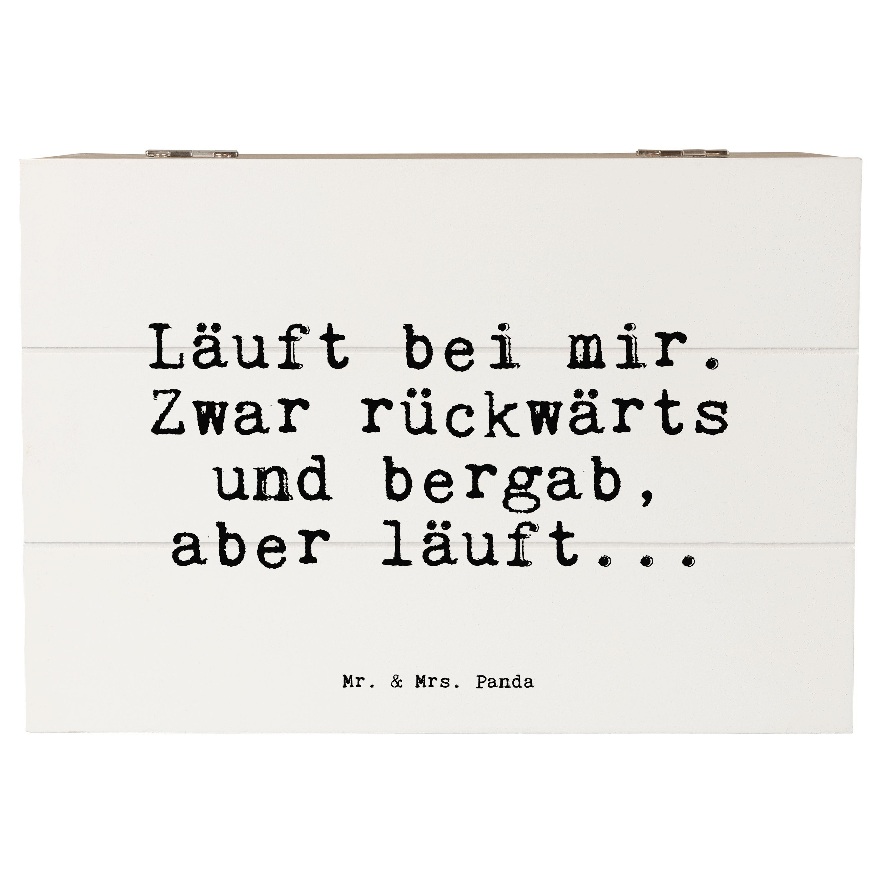 Mr. & Mrs. Panda Dekokiste »Läuft bei mir. Zwar... Weiß Geschenk