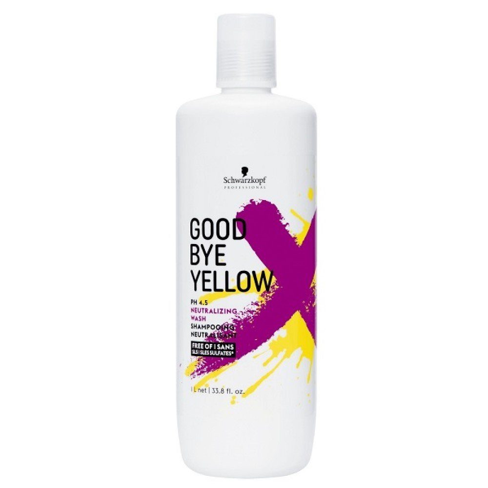 Beliebt und aktuell für 2024 Schwarzkopf Professional Haarshampoo Goodbye ml 1000 Yellow Neutralisierendes Shampoo