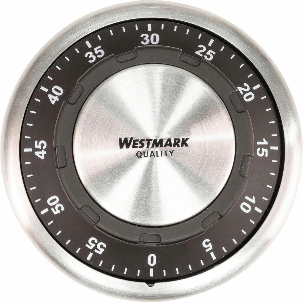 WESTMARK Eieruhr mechanisch, magnetisch, 1-60 Minuten, Edelstahl/Kunststoff, Redondo