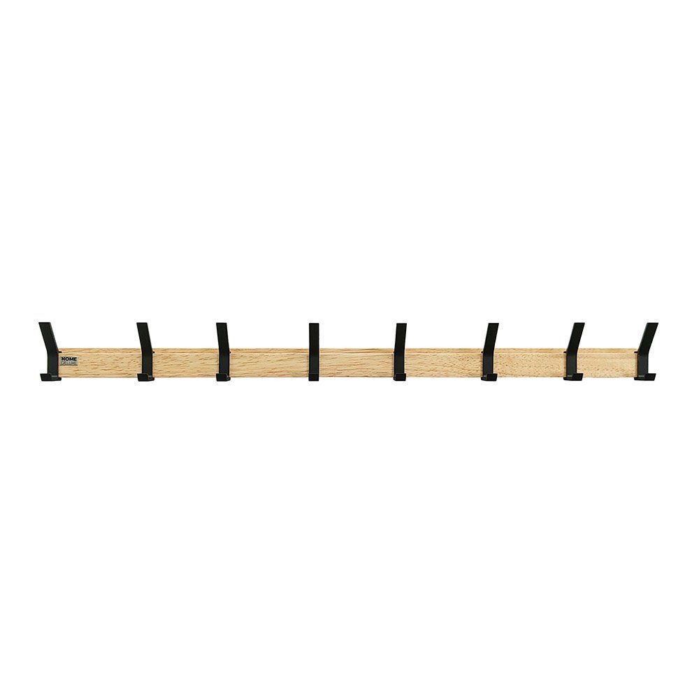 HOME DELUXE Garderobenleiste STRIPE inkl. Haken, Magnete und Bilderregal (8 St), wahlweise 5 oder 8 Edelstahlhaken, Wandgarderobe, Hakenleiste
