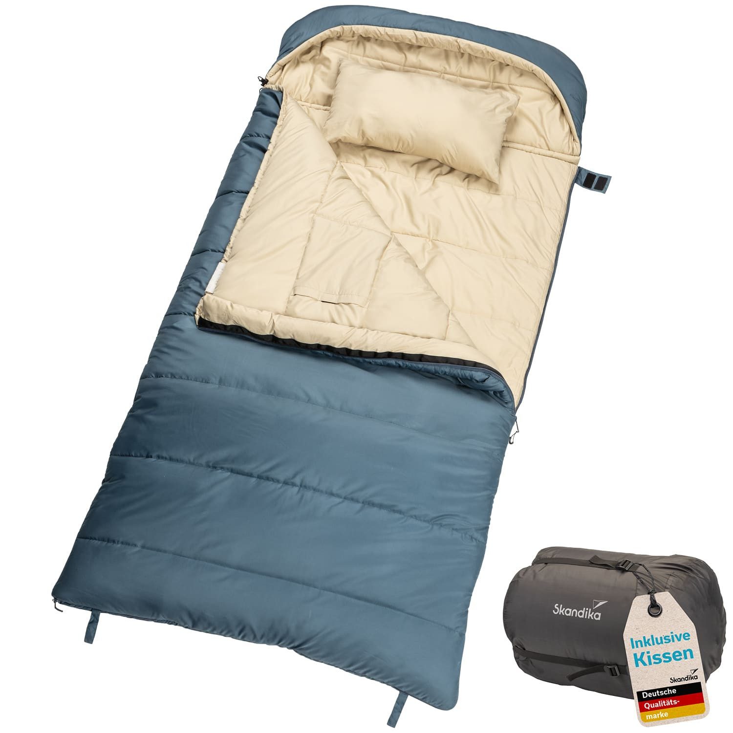 Skandika Deckenschlafsack für Erwachsene, Oppdal 190, 3 Jahreszeiten, bis 7 günstig online kaufen