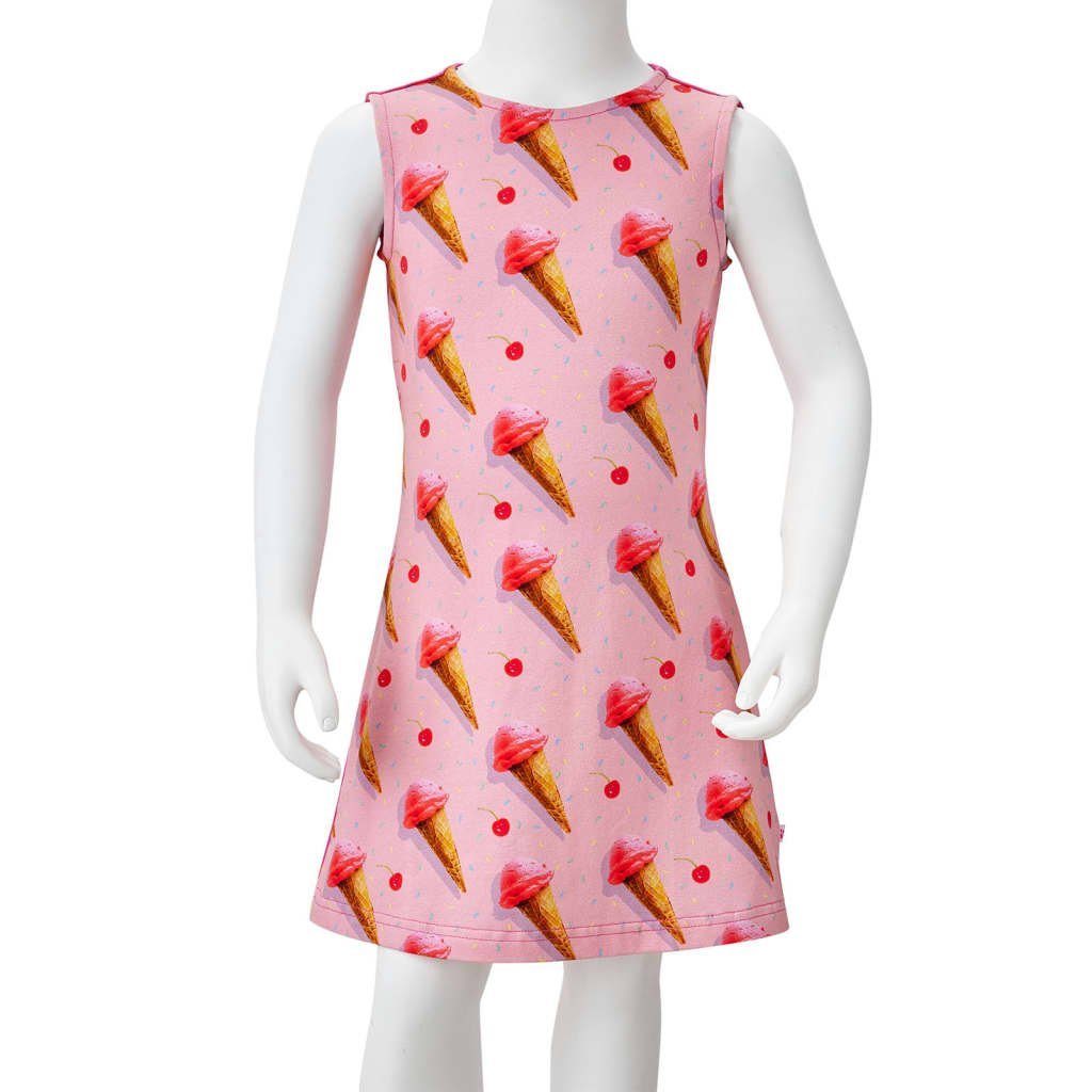 92 Eiscreme-Motiv vidaXL Knallrosa A-Linien-Kleid Kinderkleid
