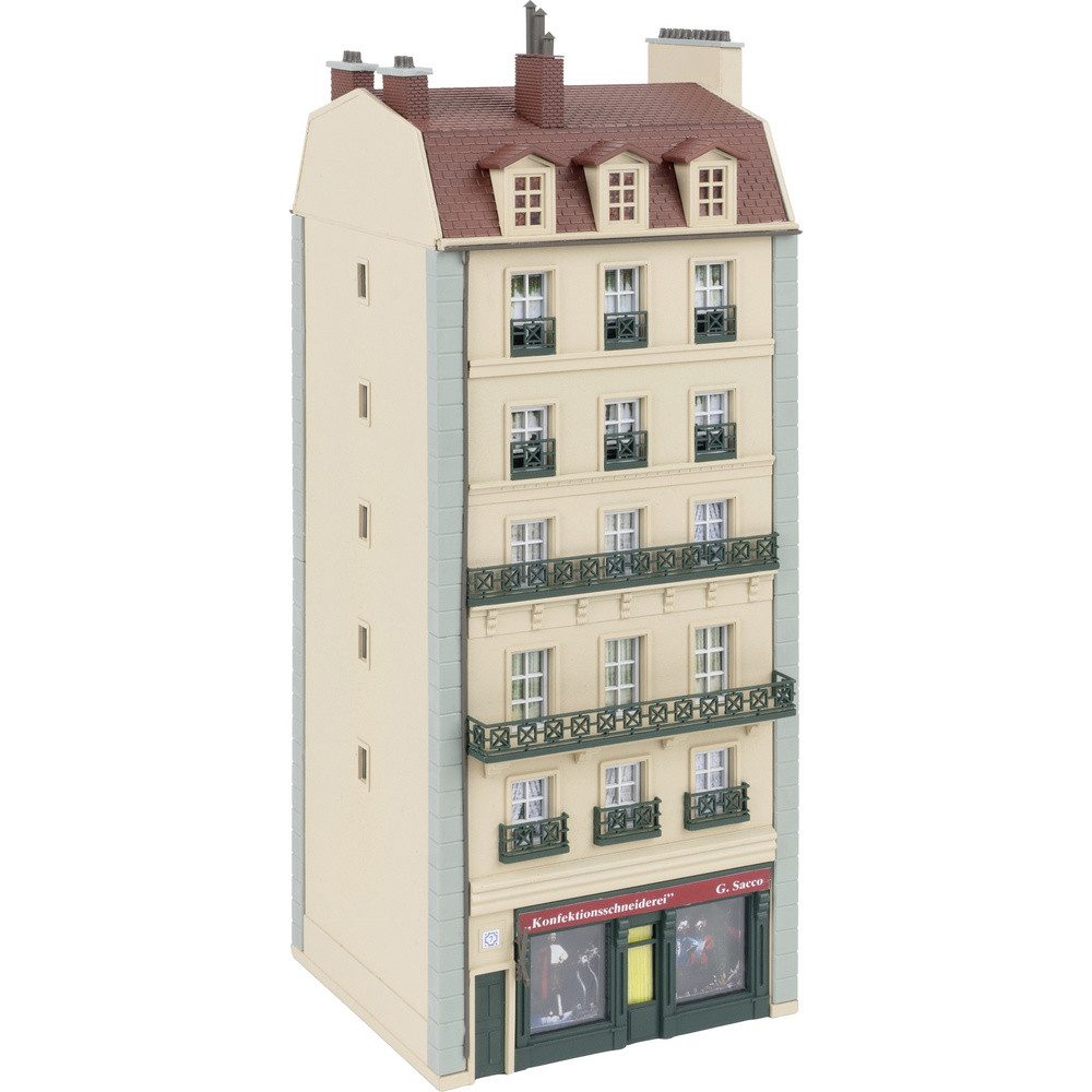 Modelleisenbahn-Gebäude Faller 130712 H0 Stadthaus, 6-stöckig