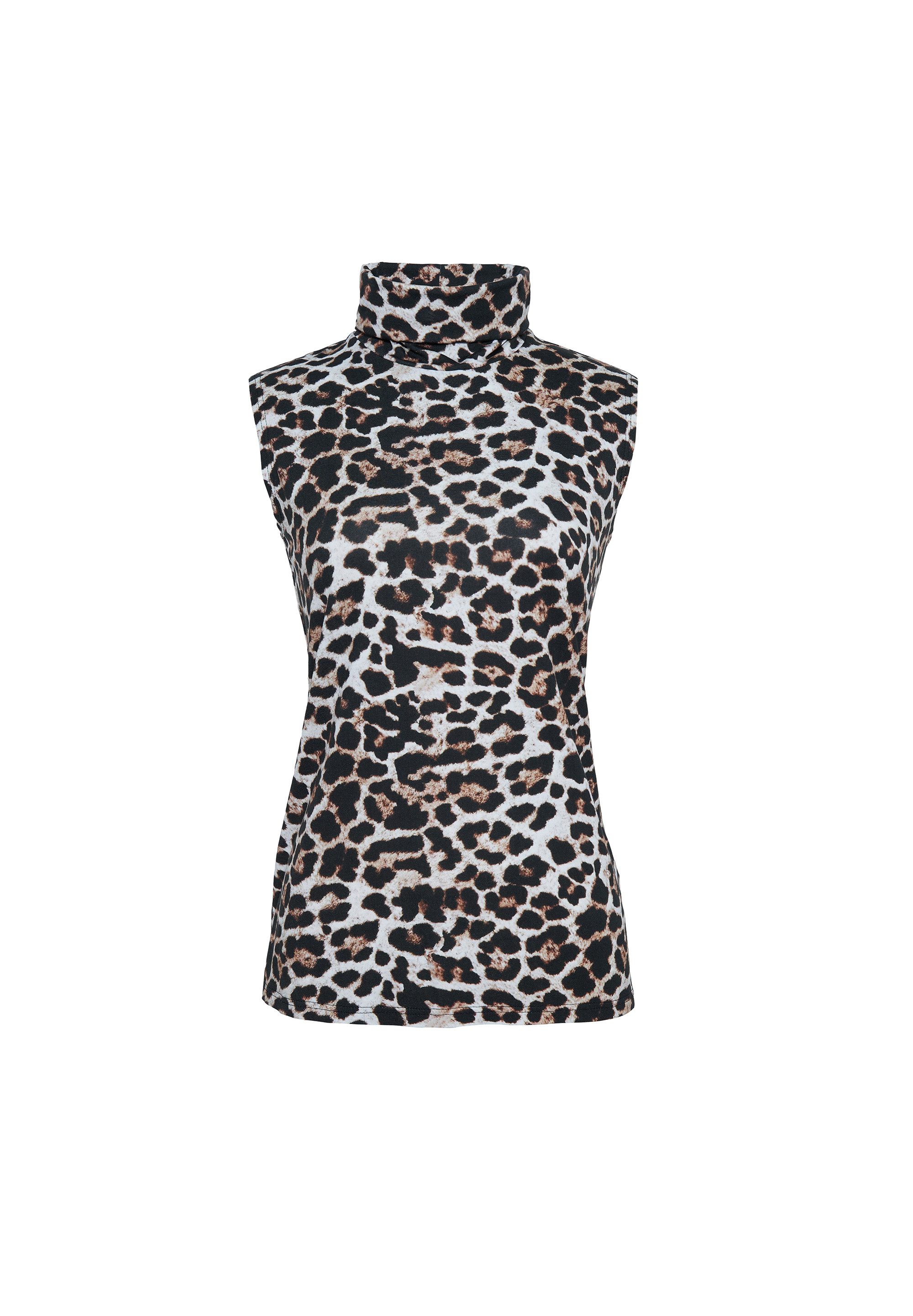 Seidel Moden Shirttop Exklusiv bei OTTO mit Animal-Print und hohem Kragen - MADE IN GERMANY