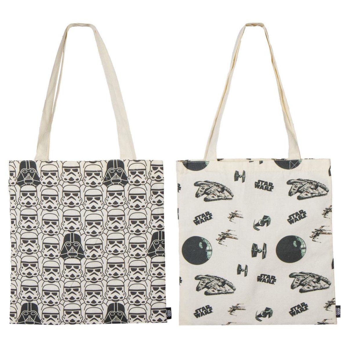 Star Wars Shopper 2'er Set Shopper Bag für Erwachsene mit leichtem Material