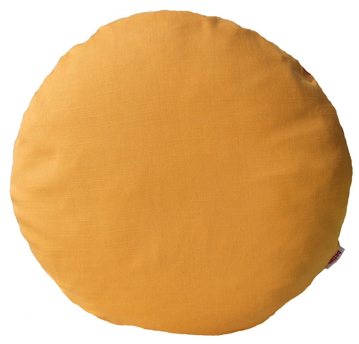 Kissenbezug Farbenspiel, beties (1 Stück), rund ca 40 cm Kissenhülle Dekokissen (Senf-Gelb)