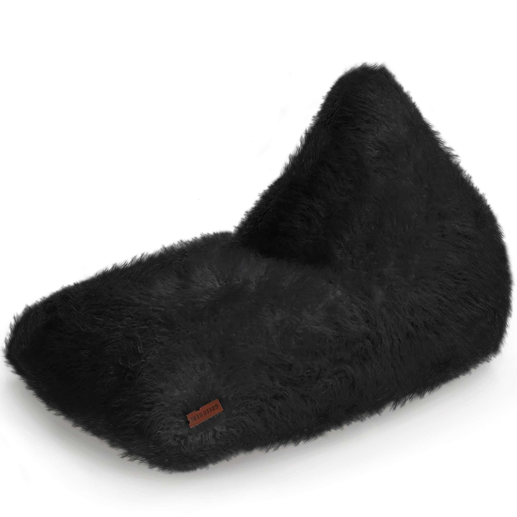 Green Bean Sitzsack Felloptik Indoor 150x100x100cm mit Füllung in 3 Farben günstig online kaufen