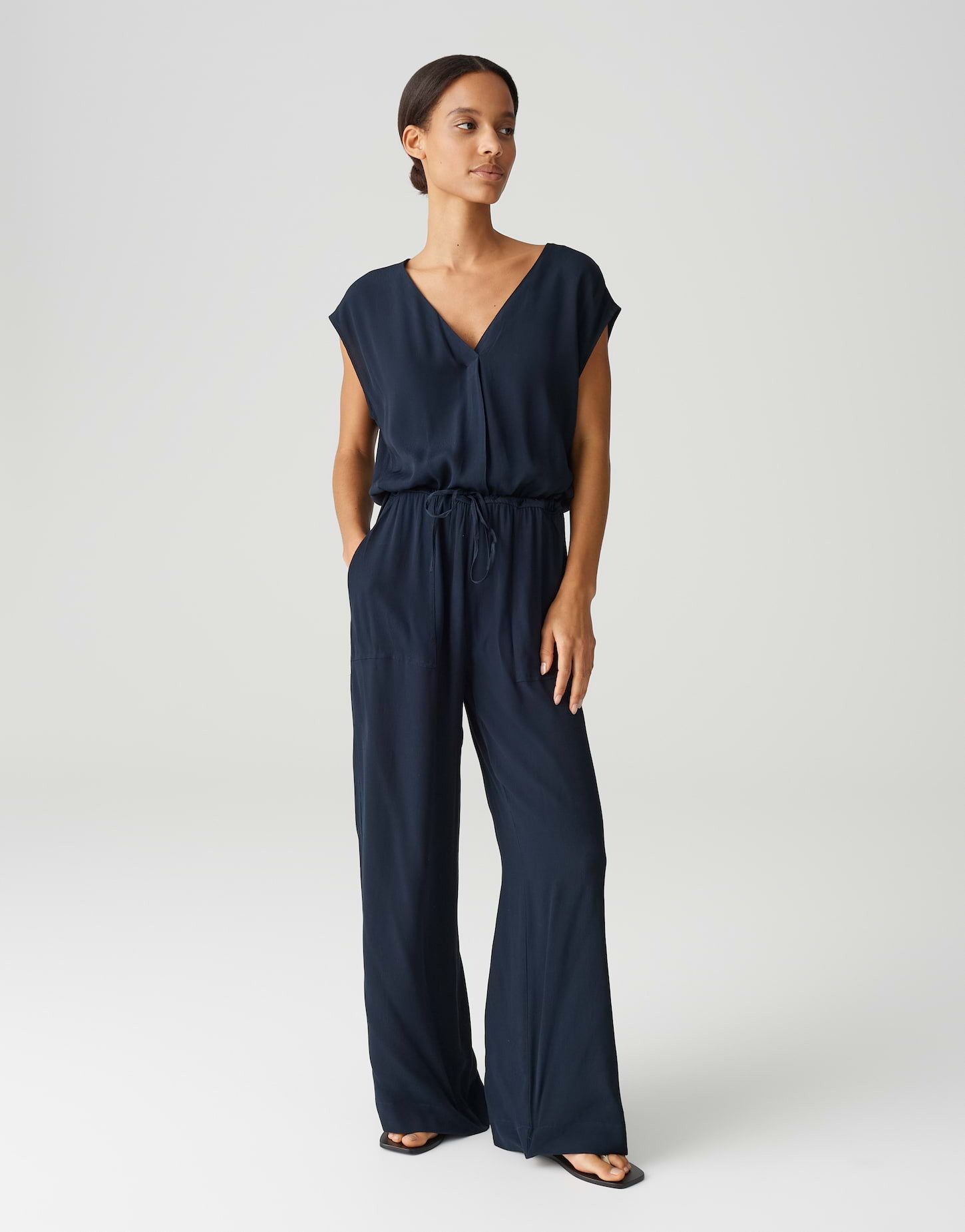 OPUS Jumpsuit MYLEA aus leichter Kreppviskose Webware