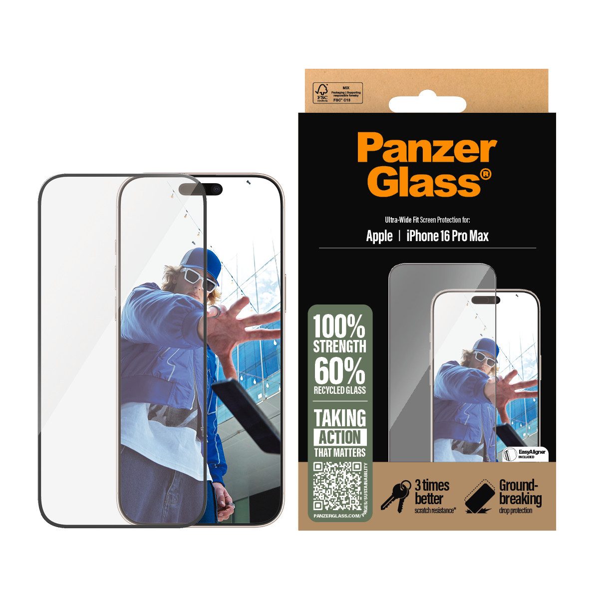 Displayschutzglas Ultra-Wide Fit Screen Protection