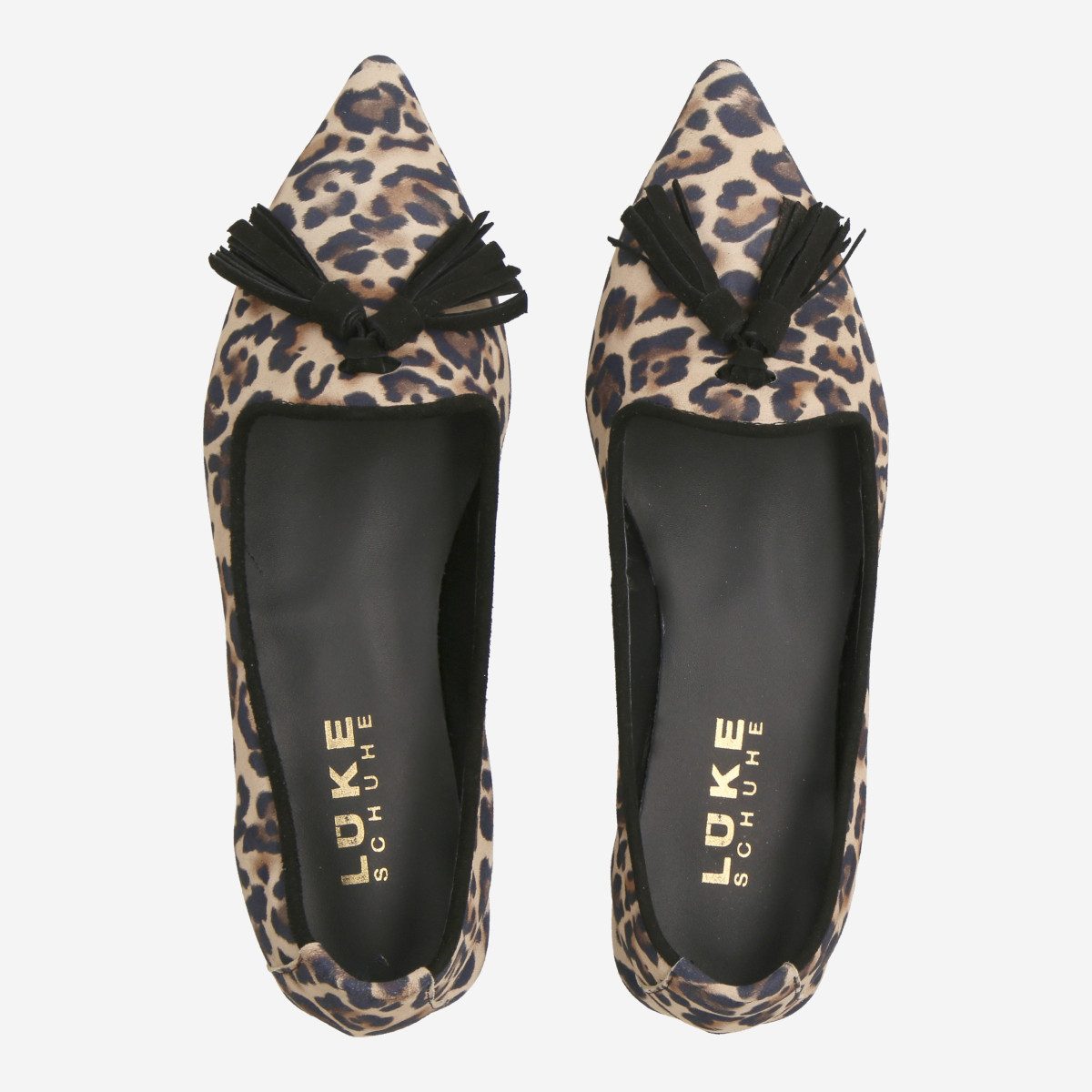 Lüke Schuhe Lüke Schuhe SKYE CAMEL/NERO, Ballerina, Braun kombiniert, Damen Ballerina