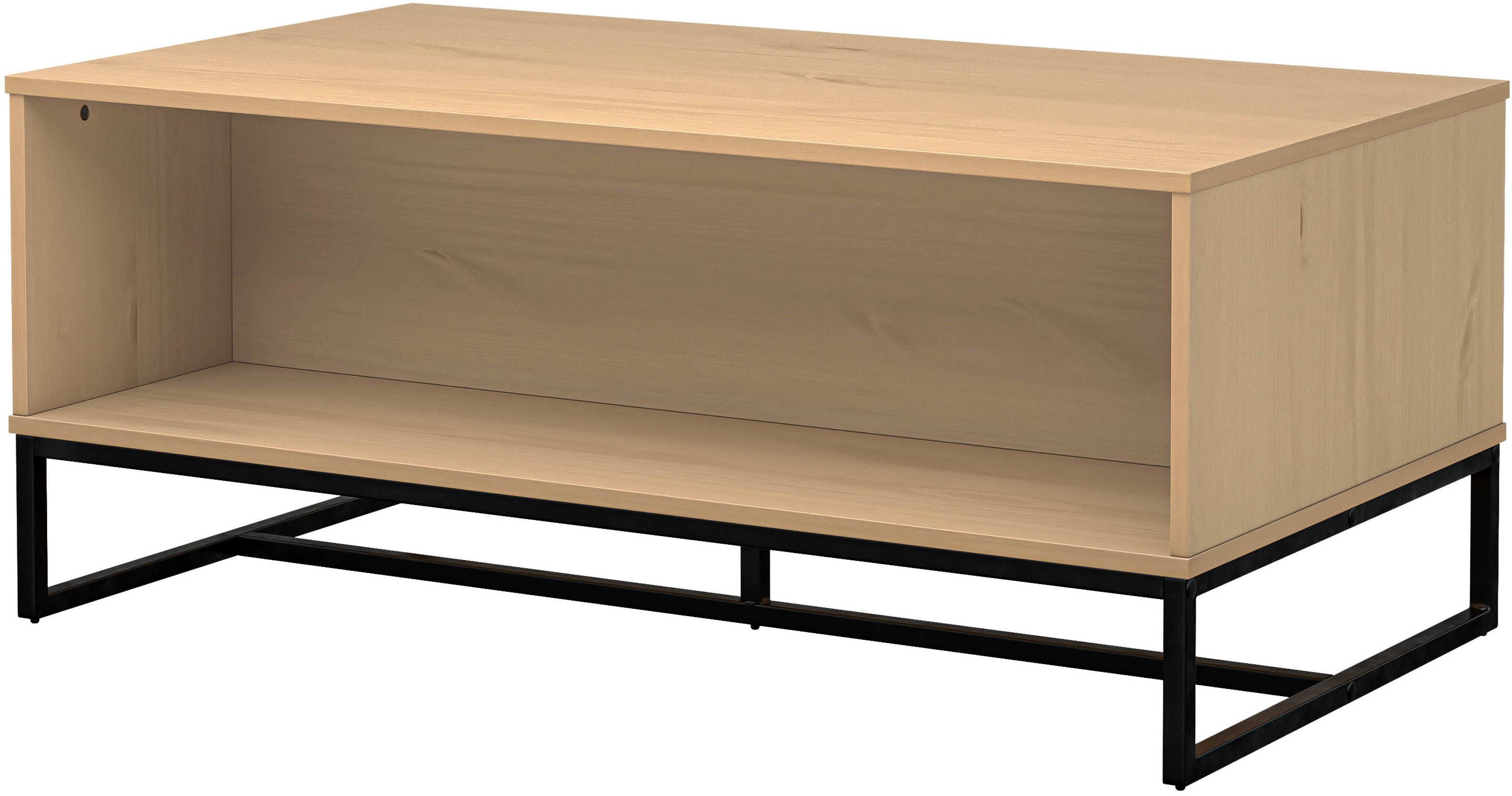 Inter Link Couchtisch Vivo (1-St), Kiefer Massiv, Soft-Close, Industrial Style, BxTxH: 100 x 60 x 45 cm