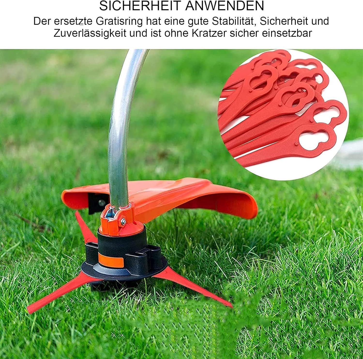 BlingBin Rasenmähermesser 100 Stück Ersatzmesser Rasentrimmer,Kunststoff günstig online kaufen