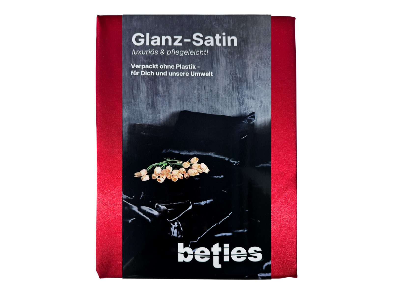 beties Spannbettlaken Glanz Satin, Satin, Gummizug: Rundum, (1 Stück), karmin-rot - in verschiedenen Größen erhältlich