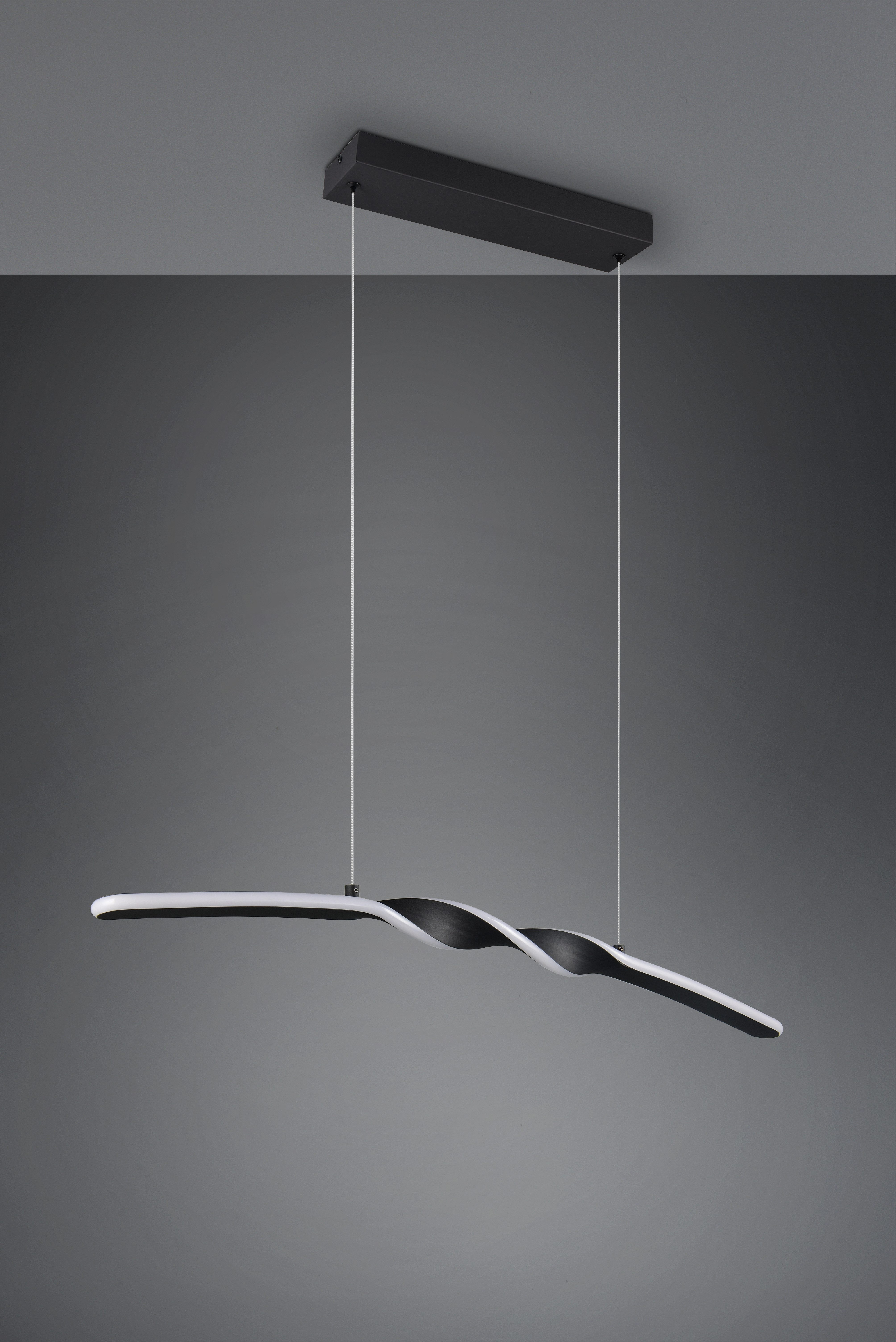 Reality Leuchten LED Pendelleuchte GINKO, Hängeleuchte LED 18W 1980 Lumen 3000K warmweiß, LED fest integriert, Warmweiß, Hängelampe Esszimmer, höhenverstellbar  – Bild 5 von 5