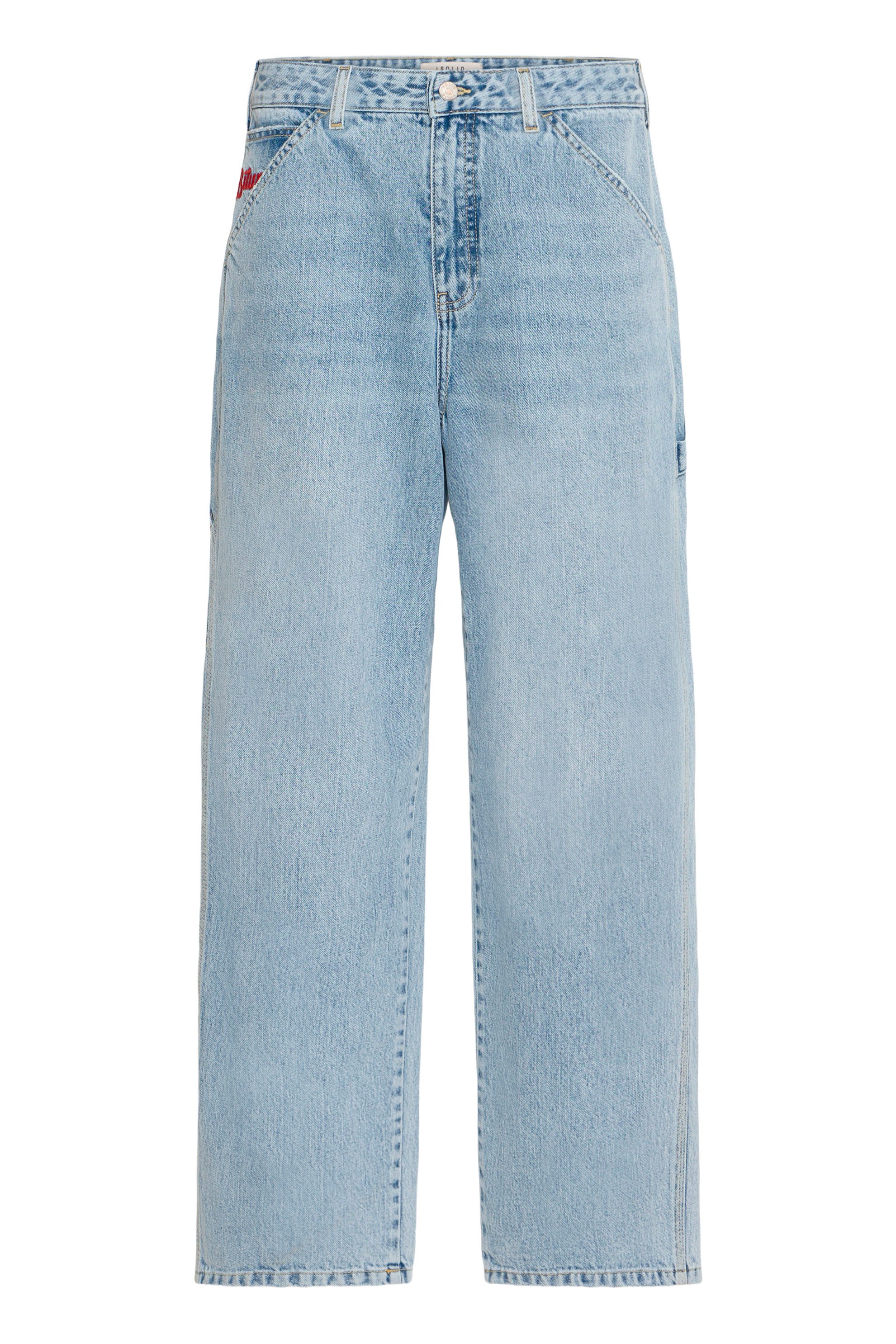 !Solid Relax-fit-Jeans SDMason Weit geschnittene Jeanshose im Workwaer Look