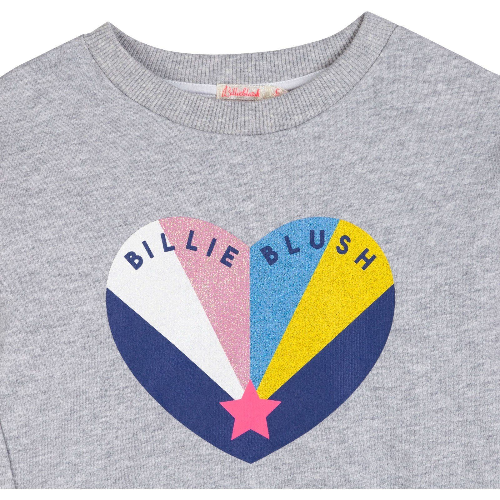 Billieblush Sweatshirt Herz Billieblush grau mit Sweatshirt buntem