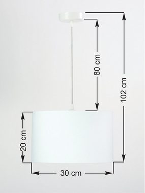 ONZENO Pendelleuchte Classic Graceful Glossy 1 30x20x20 cm, einzigartiges Design und hochwertige Lampe