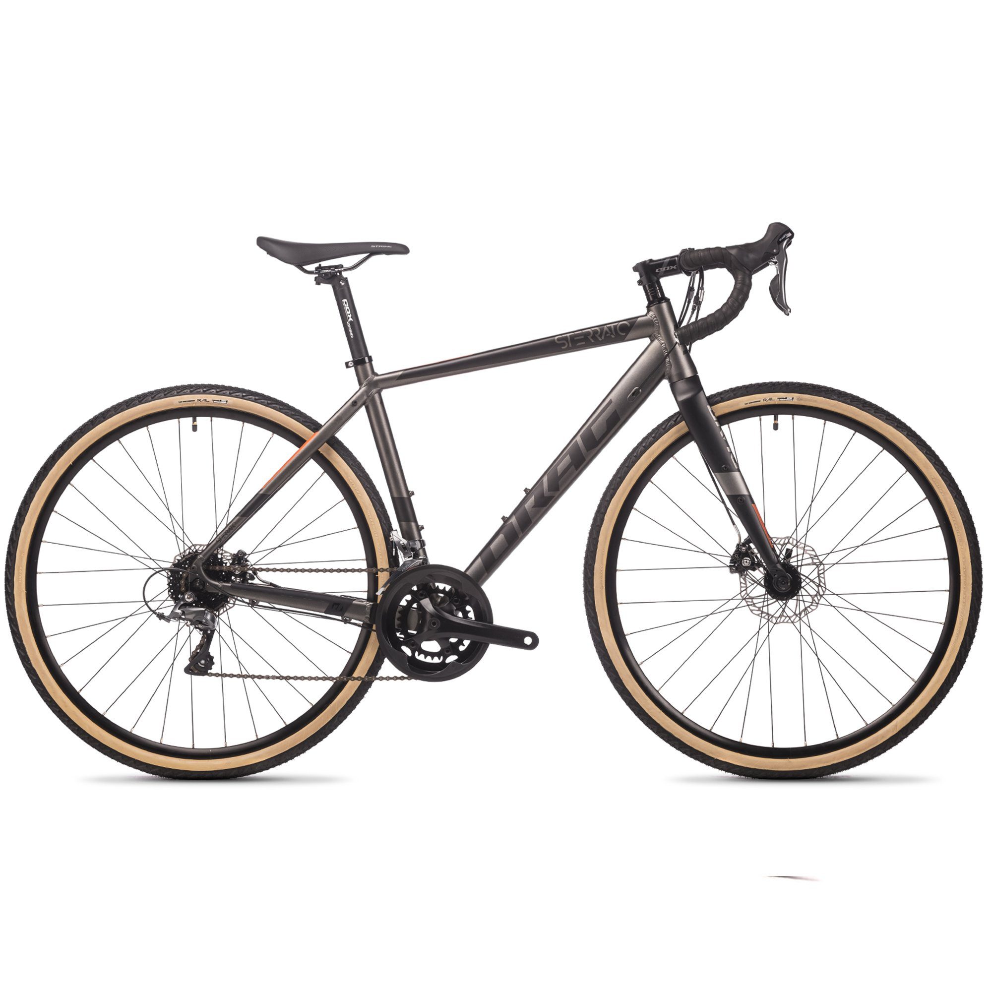 Airtracks Gravel Bike Men's Gravel Bike 28 Inch Bicycle Sterrato 3.0 High-End Gravel Bike, 16-Speed ​​Shimano Claris R2000 - Sizes 52cm 55cm - Model 2026