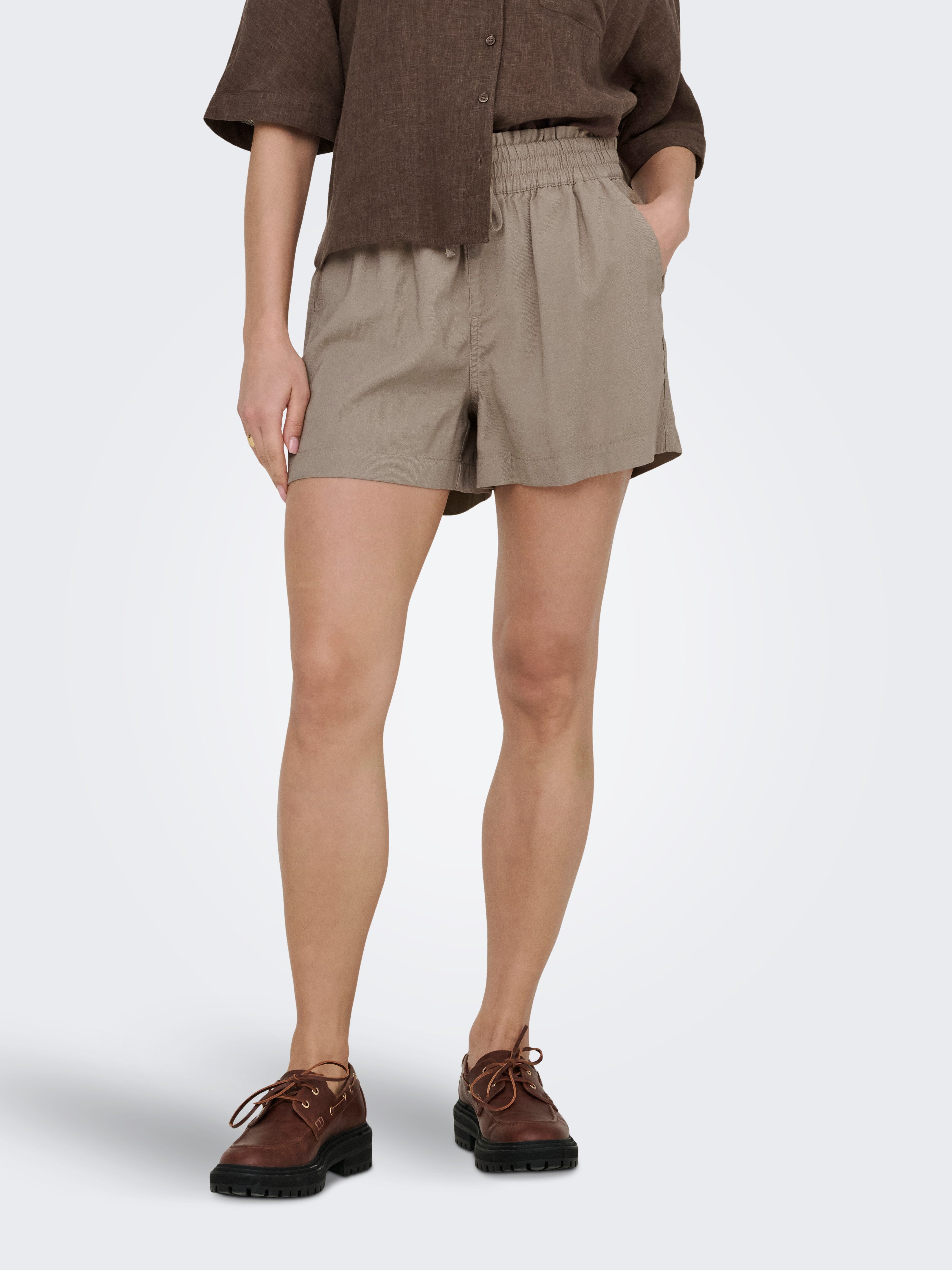 ONLY Shorts ONLARIS LIFE PULL UP SHORTS WVN CC mit Bindeverschluss