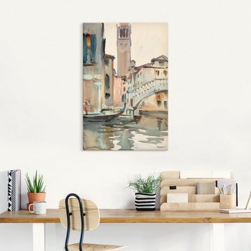 Artland Wandbild Eine Brücke und Campanile, Venedig., Venedig (1 St), als Leinwandbild, Poster in verschied. Größen