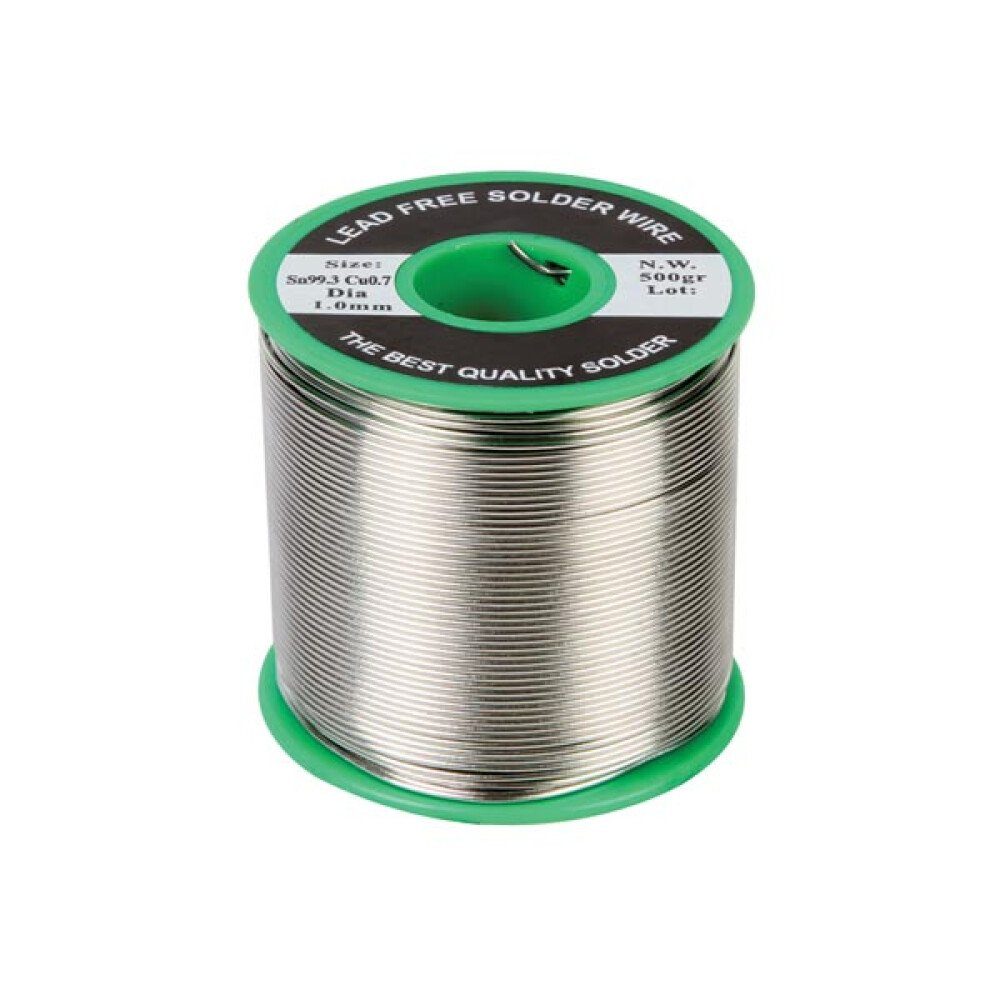 Velleman Lötkolben BLEIFREIES Lötdraht, Sn99.3% - Cu0.7% 1mm 500g, 1-tlg.