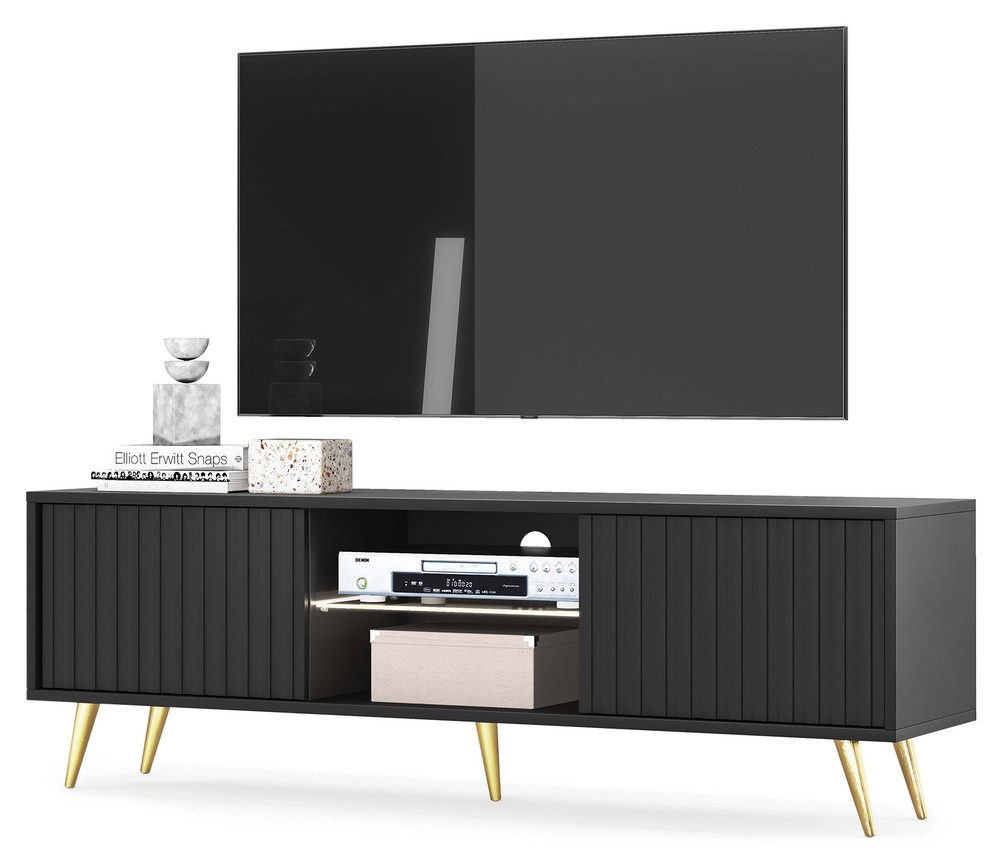 Selsey TV-Schrank BELLO mit goldenen Füßen, günstig online kaufen