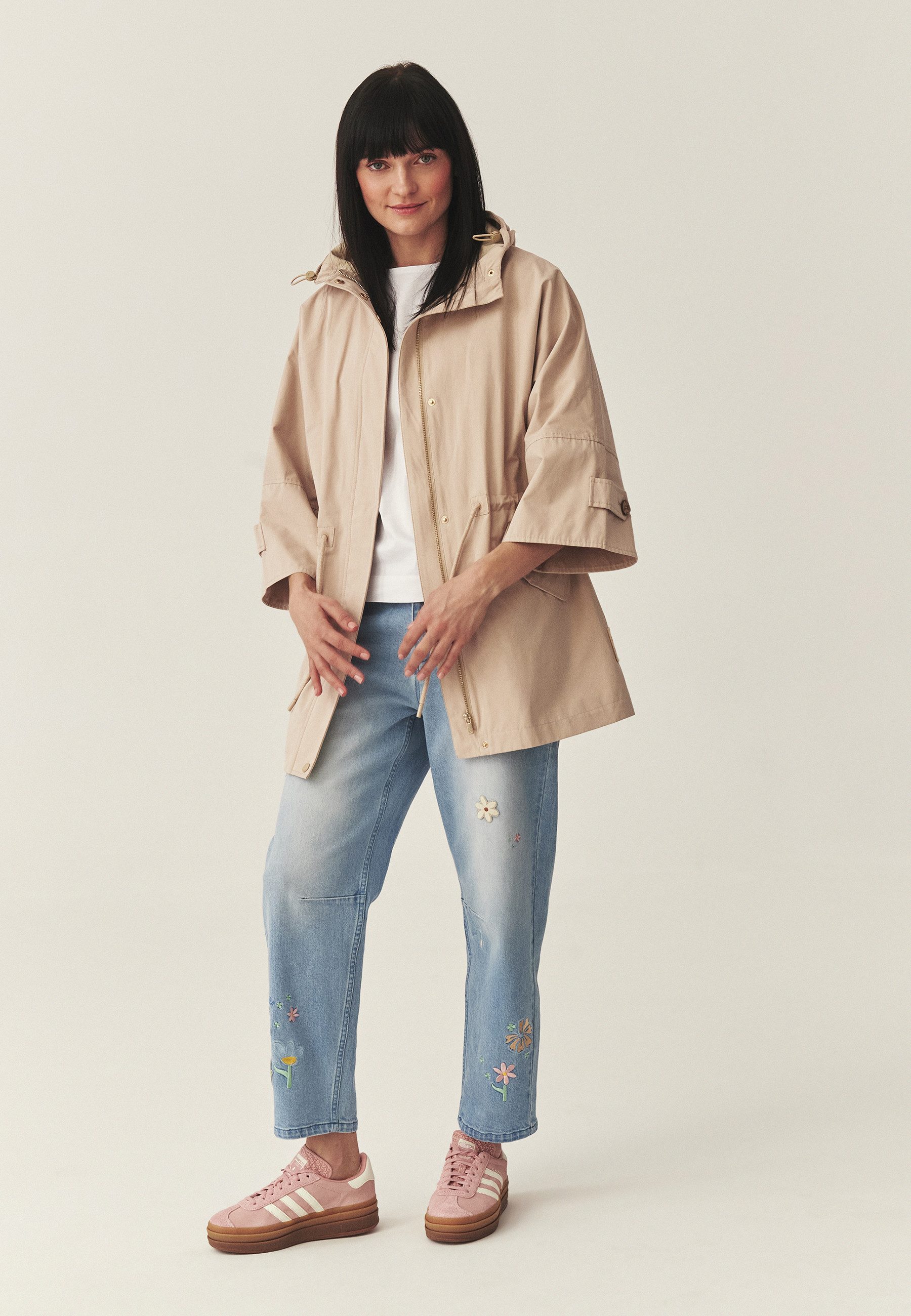 TATUUM Langmantel Moderne Kapuzen-Parka - Weli