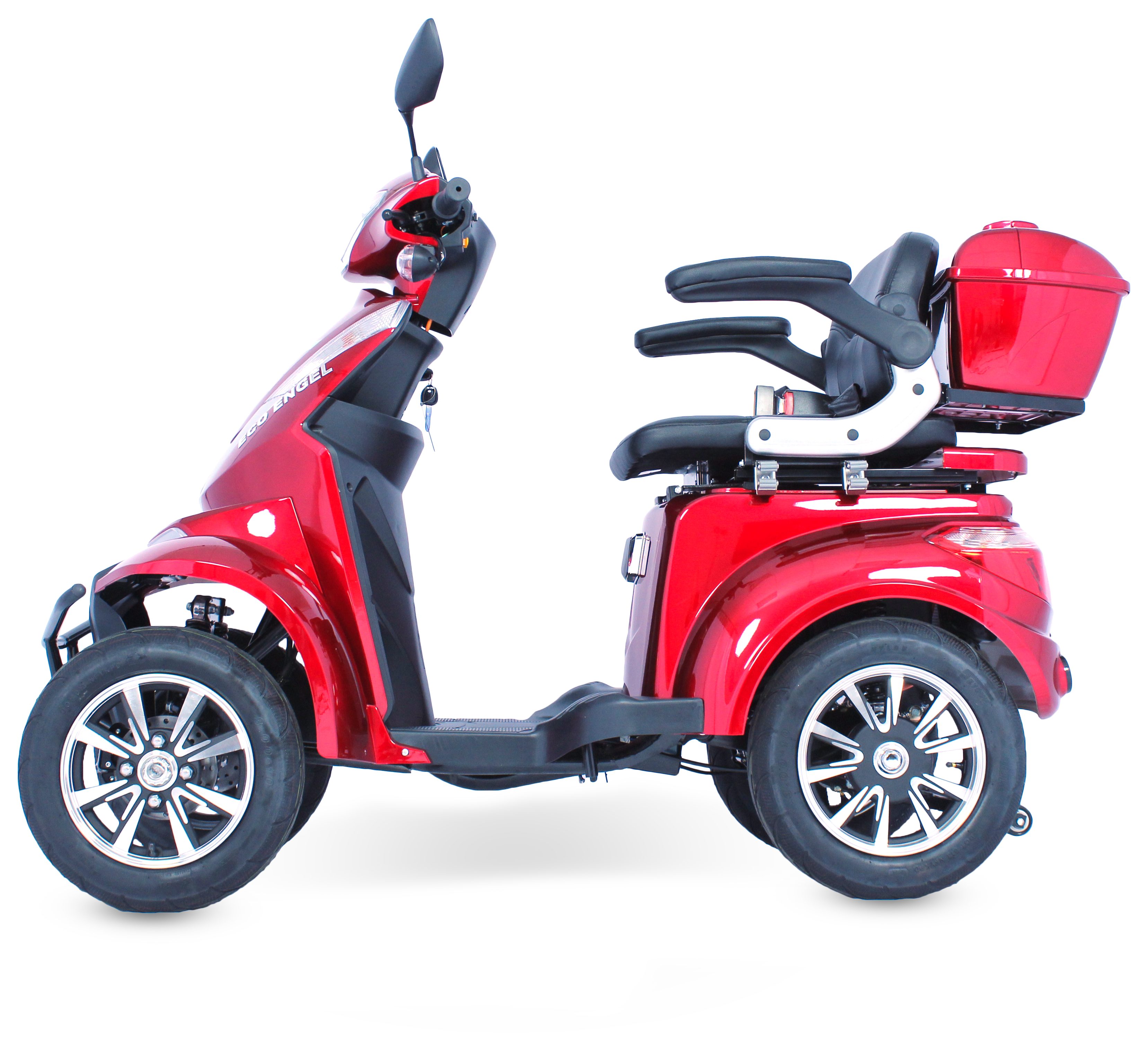 ECO ENGEL Elektromobil Elektromobil ECO ENGEL 532 Rot 1000 Watt Motor 4 Rad 25 km/h Topcase, 1000,00 W, 25,00 km/h, inkl.Topcase