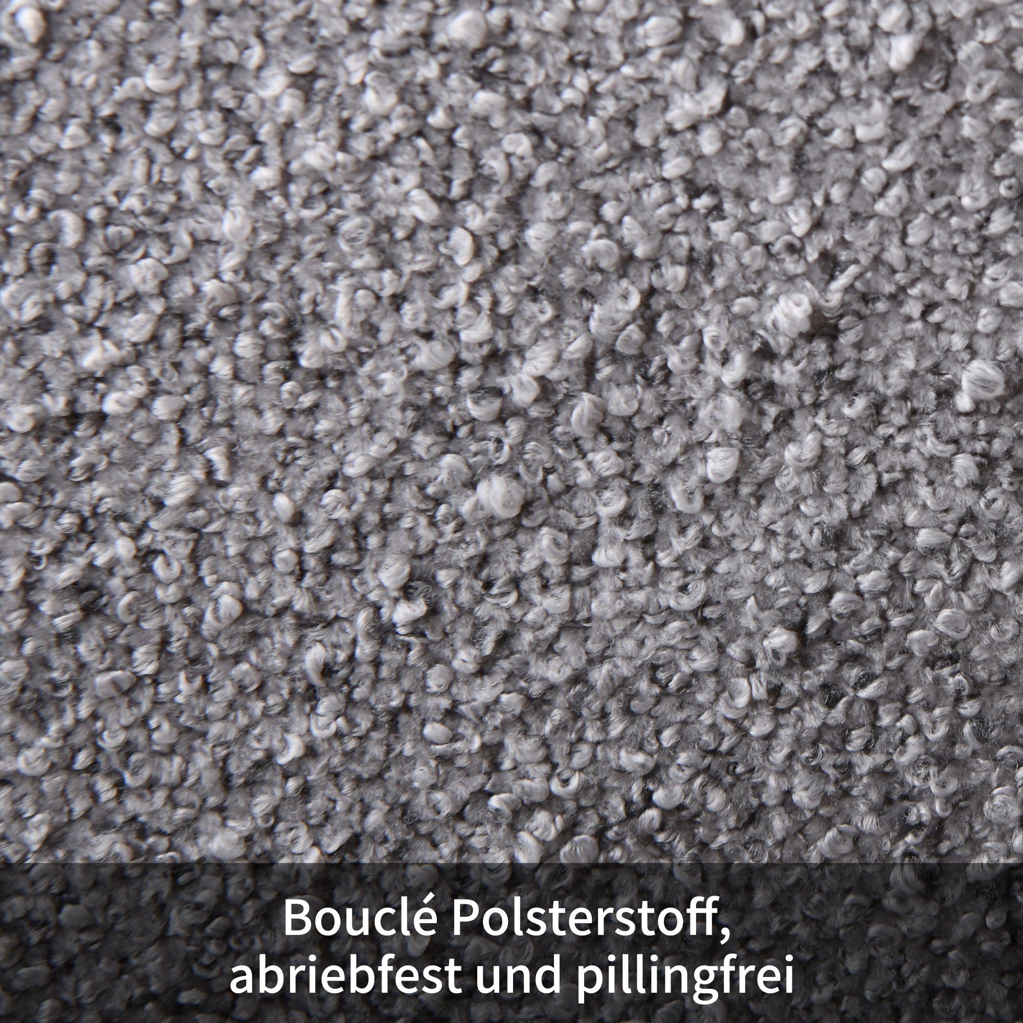 Polsterstoff aus Tresenhocker Duhome Küchenhocker Set Grau Barhocker 2er (5411A1), Barstuhl Boucle