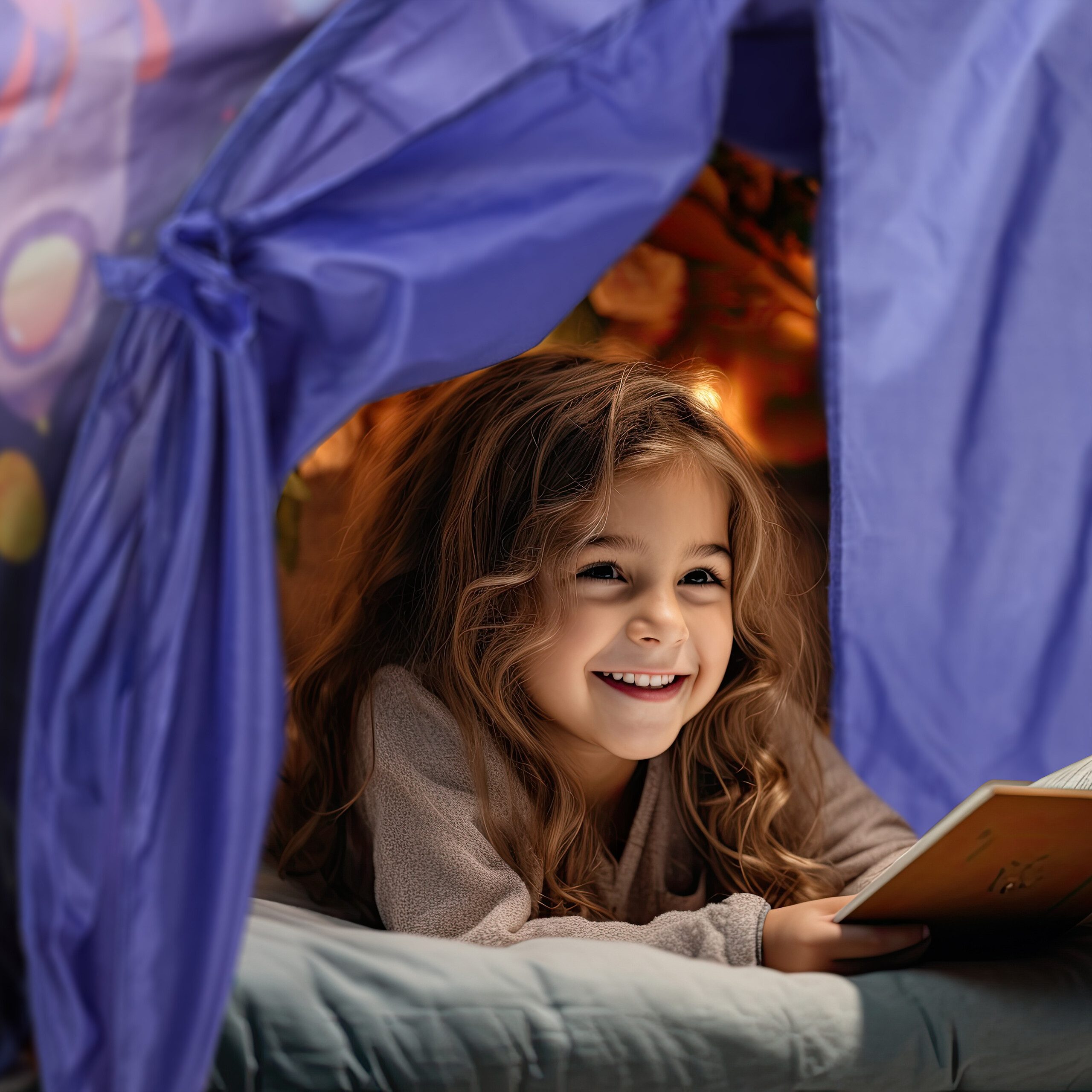 relaxdays Spielzelt Bettzelt für Kinder A