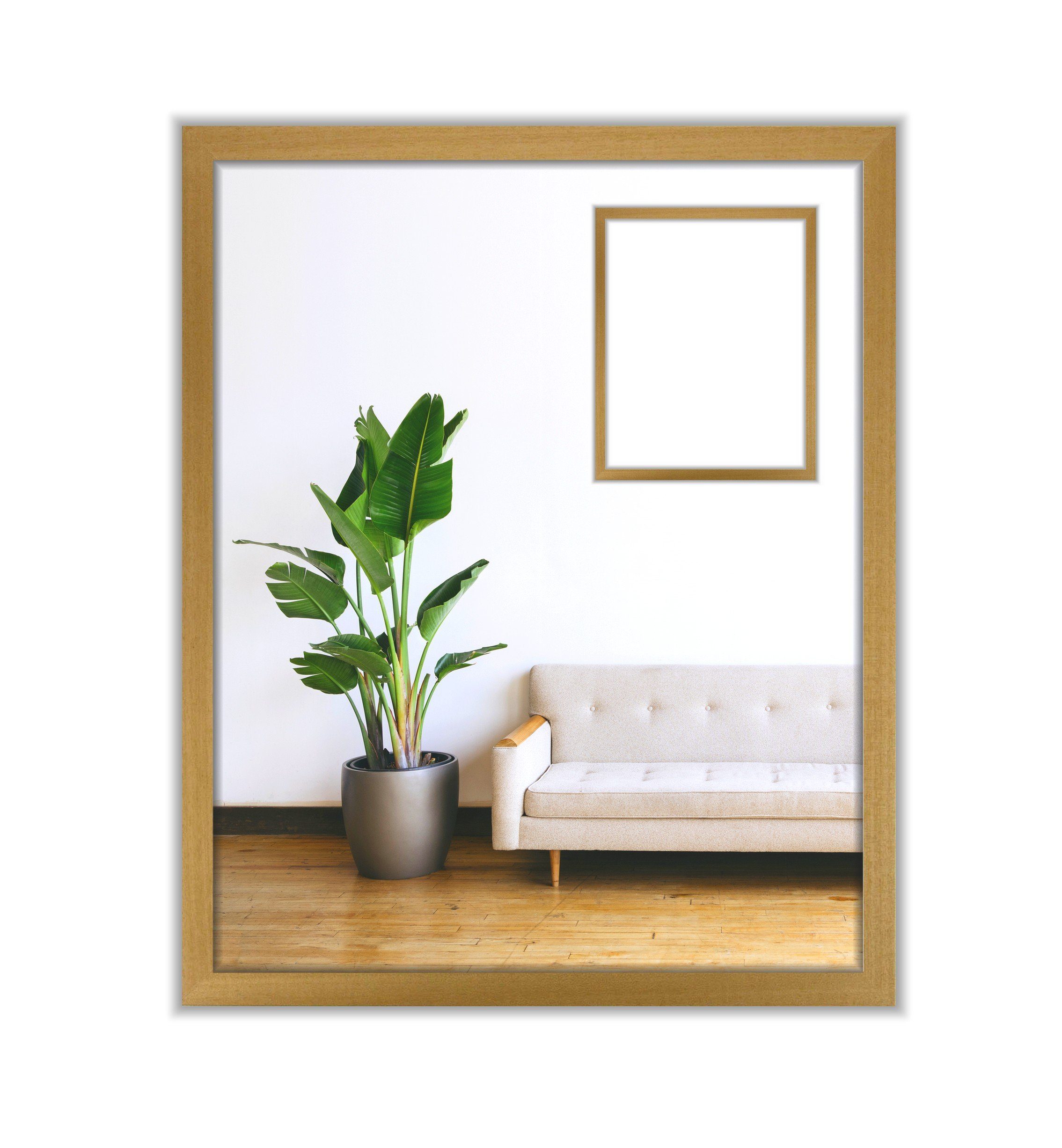 myposterframe Фоторамки Рамки Juliet, (1 Stück), 20x20 cm, Orange, Echtholz