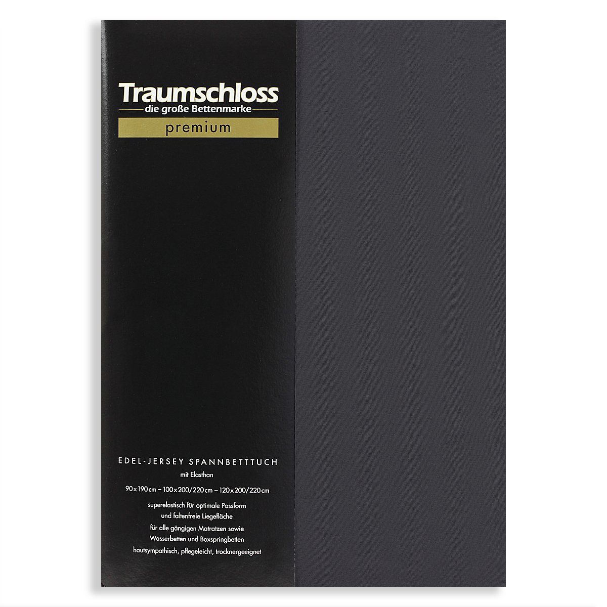 Traumschloss Натяжные простыни Premium, Jersey, Gummizug: rundum, (1 Stück), 165g/m², 95% gekämmte Mako Baumwolle, 5% Elasthan