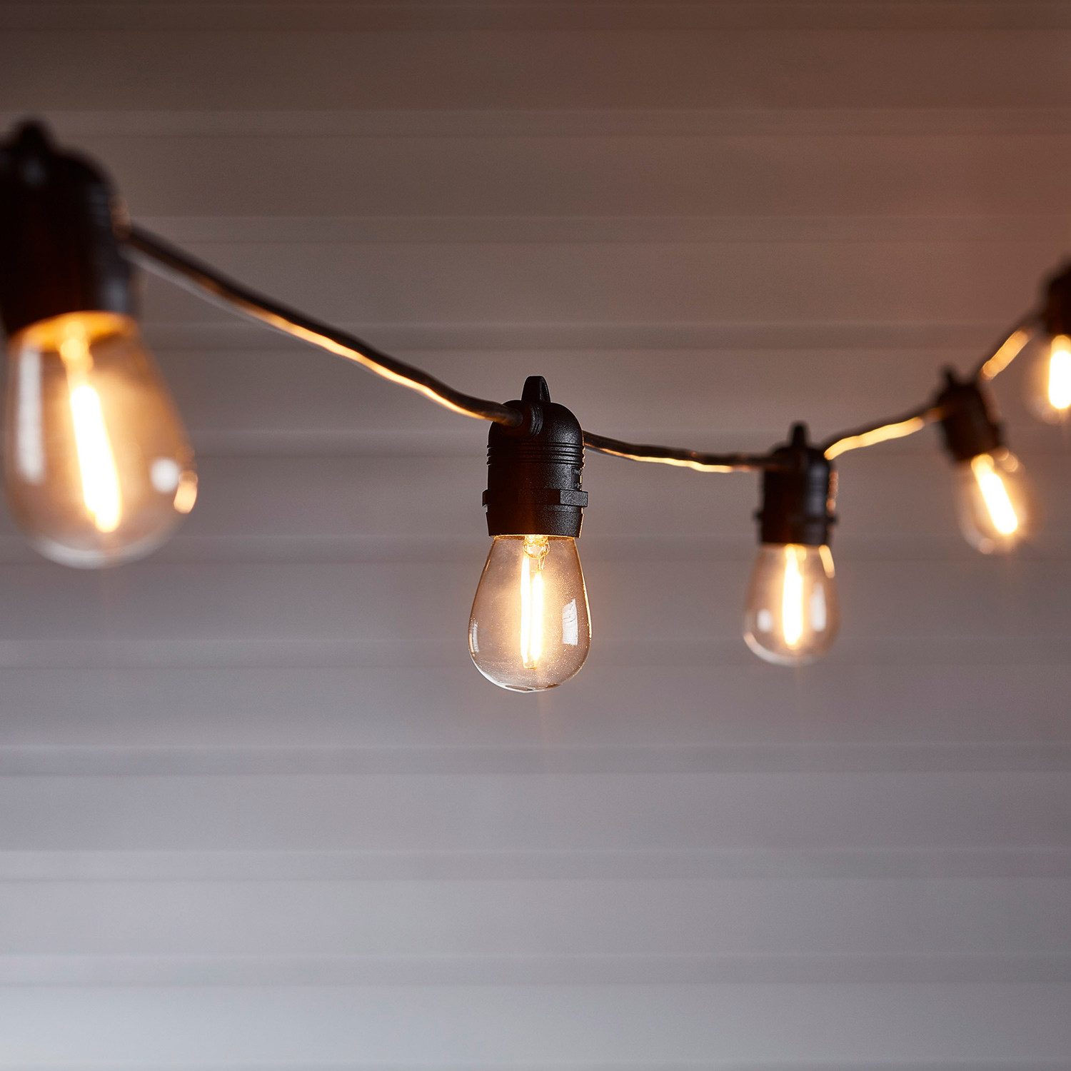 Lights4fun LED-Lichterkette Ultimate Connect 5m 10er LED Lichterkette Glühbirnen warmweiß koppelba