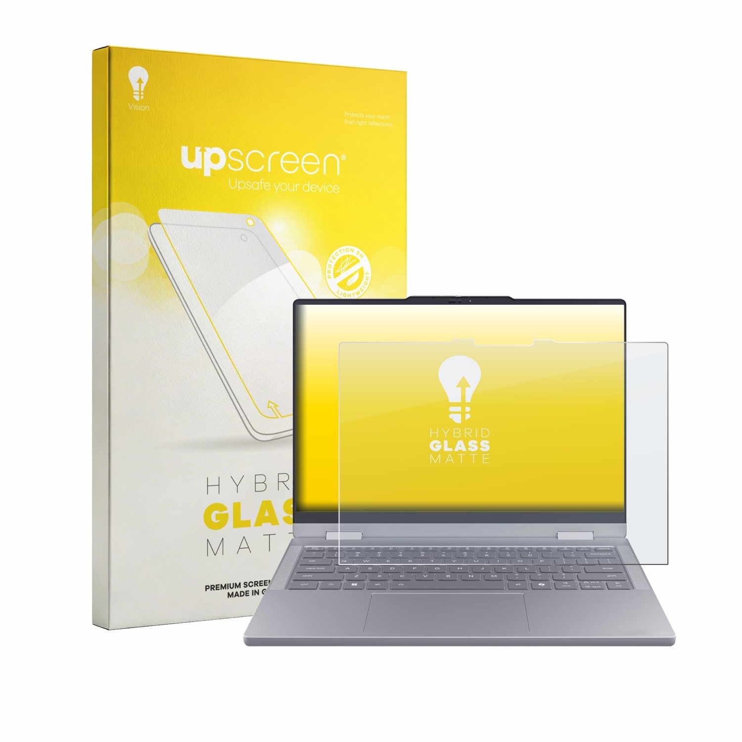 upscreen Displayschutzglas Folie für Lenovo ThinkBook 14 2-in-1 Gen 6, Schutzfolie Glas Panzer Display Schutz matt