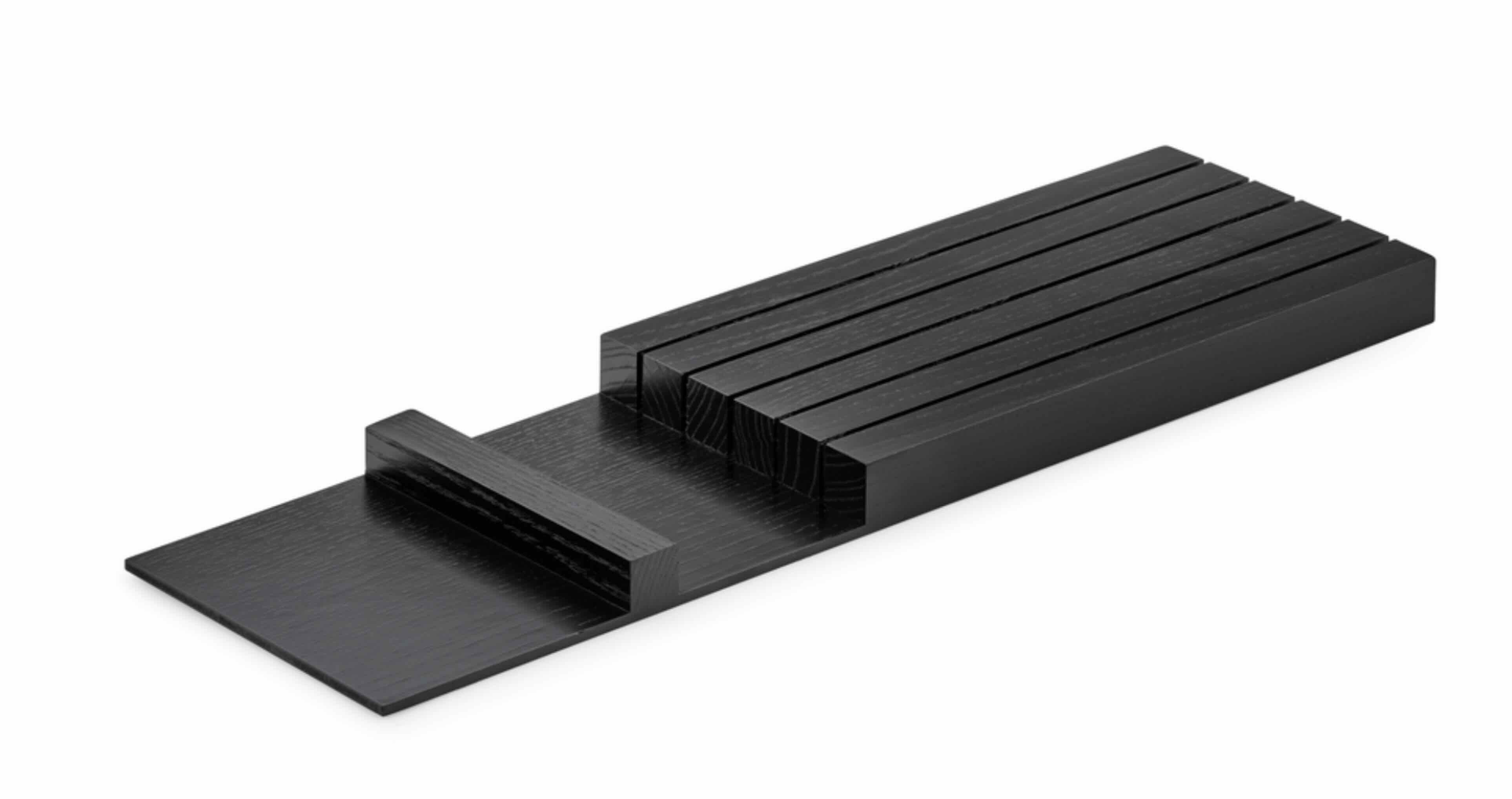 Naber Küchenregal NABER Modify Messereinsatz, Esche schwarz, Systembaustein