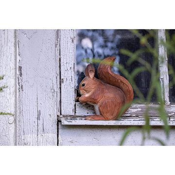 Wildlife Garden Skulptur Dekotier Rotes Eichhörnchen