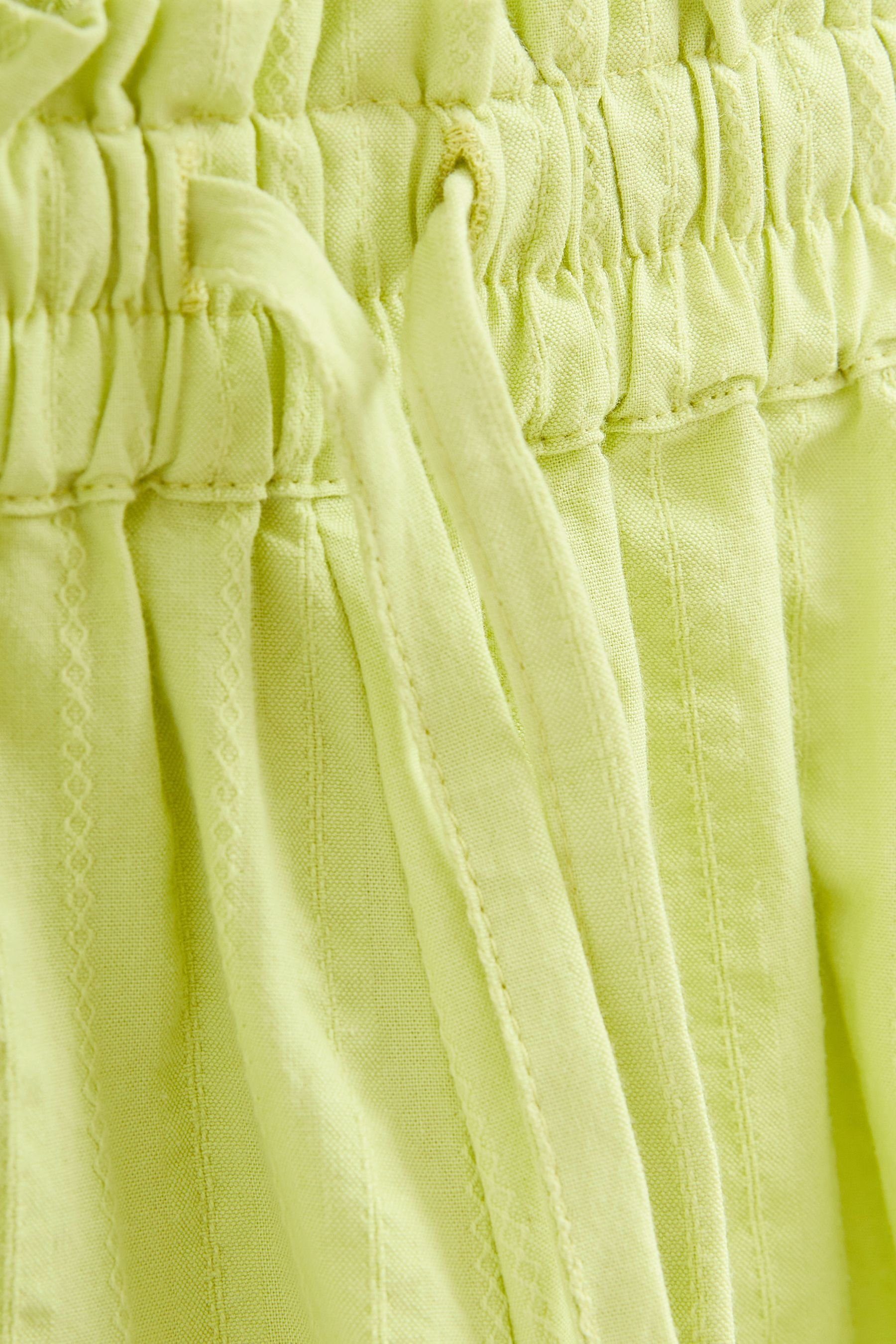 Next Green Lime Shorts Strukturierte Shorts (1-tlg)