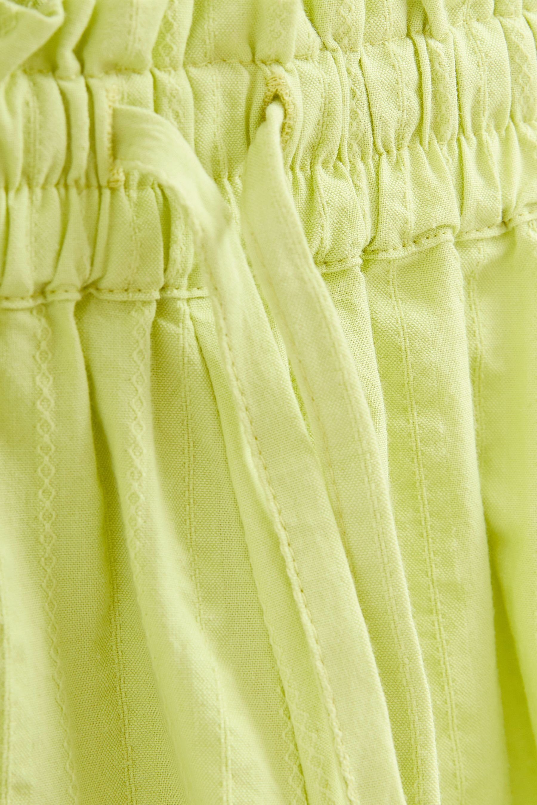 Next Shorts Strukturierte Lime Green (1-tlg) Shorts