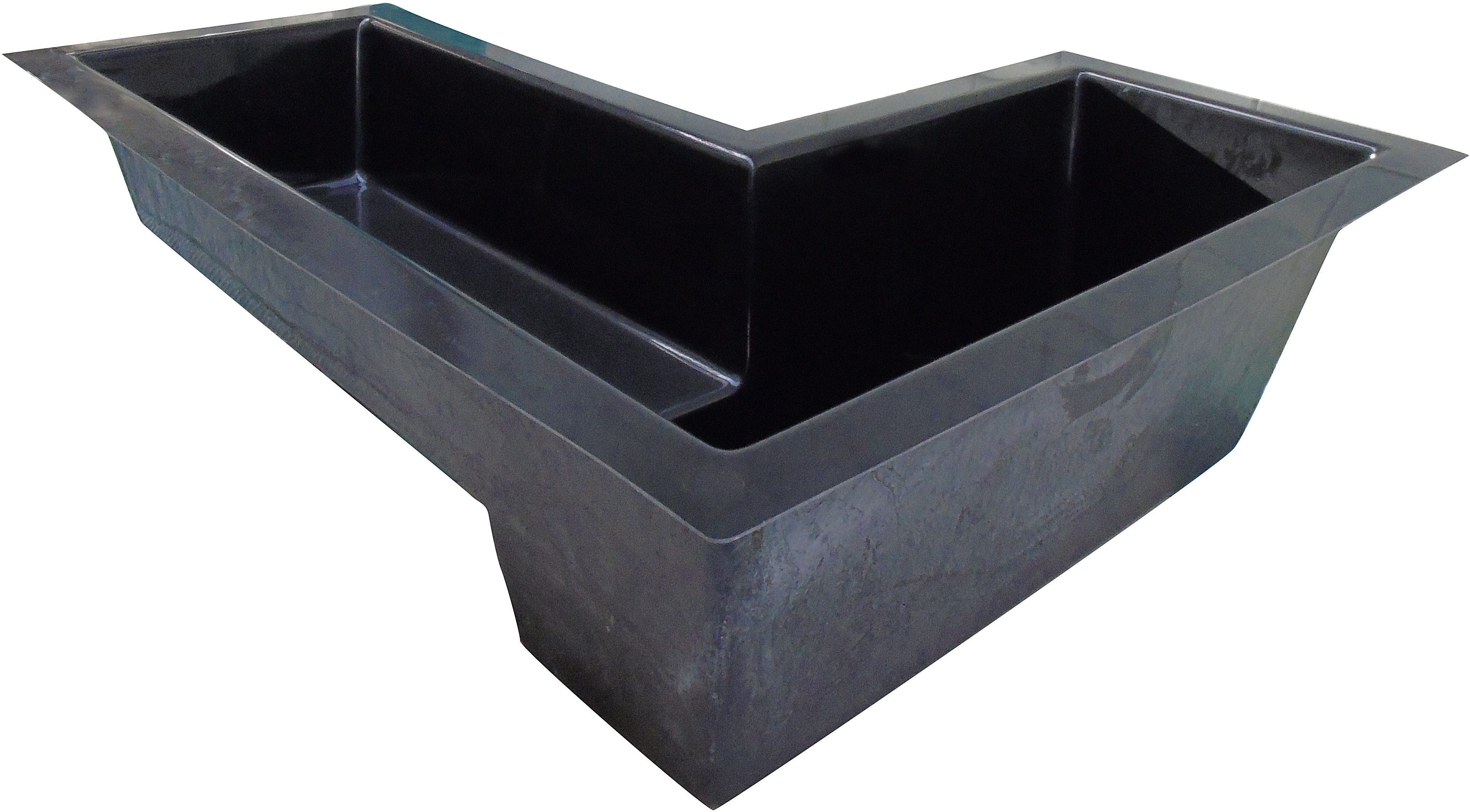 Ubbink Fertigteich Schale VENUS, BxLxH: 170x200x60 cm, 650 l, Form: 90-Grad-Ecke, 15 Jahre Garantie