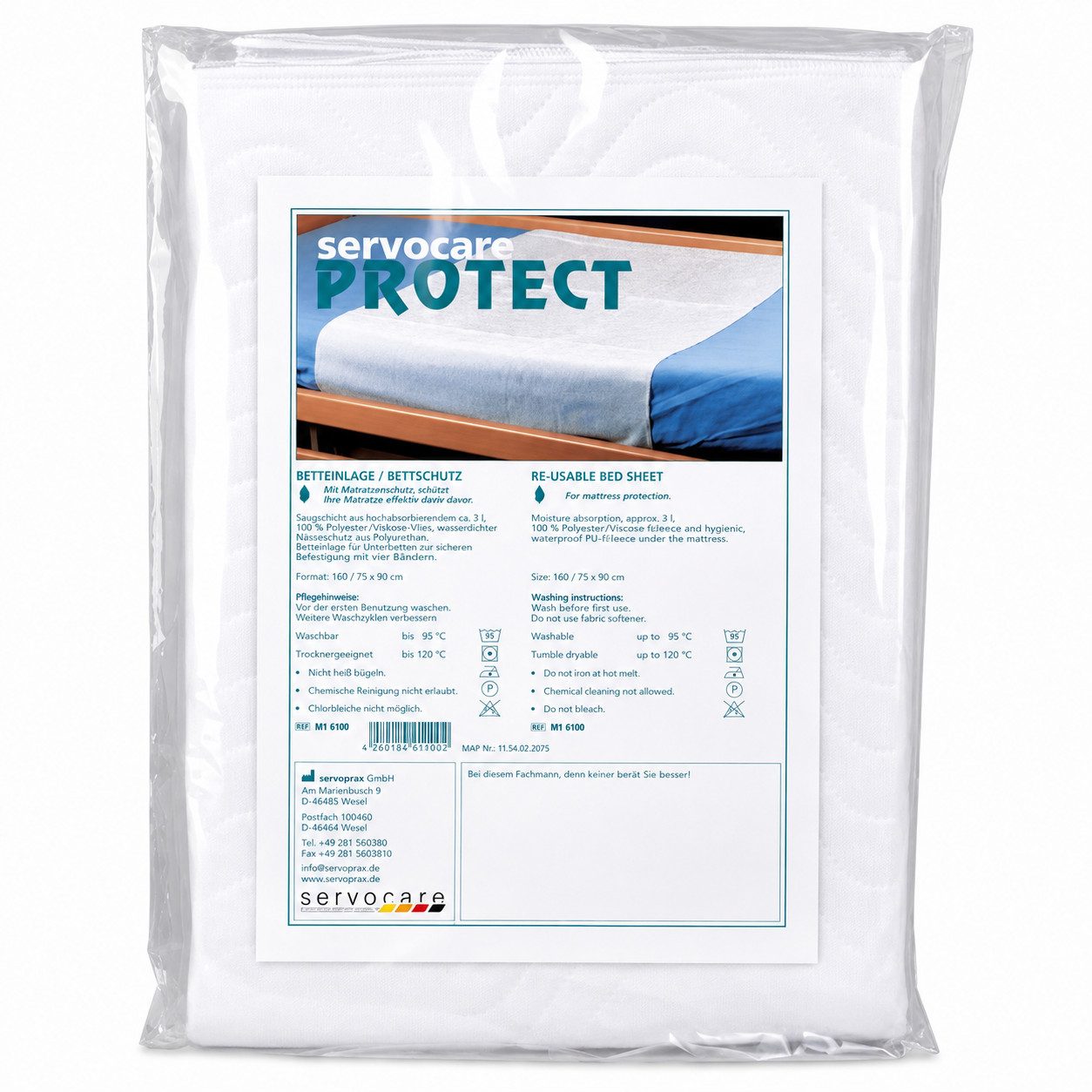DocMed Bett Protect Bettschutzeinlage (hautfreundliches Material), Erhöhtes Saugvolumen – Bild 3 von 5
