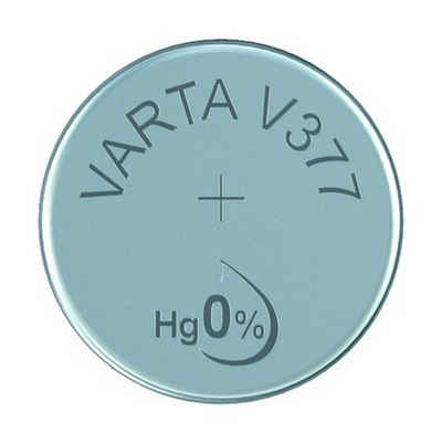 VARTA Batterie, (2 V), Knopfzelle 1,55V SR66 Silberoxid 27 mAh Ø6,8 x 2,6 mm RW329/SR626SW