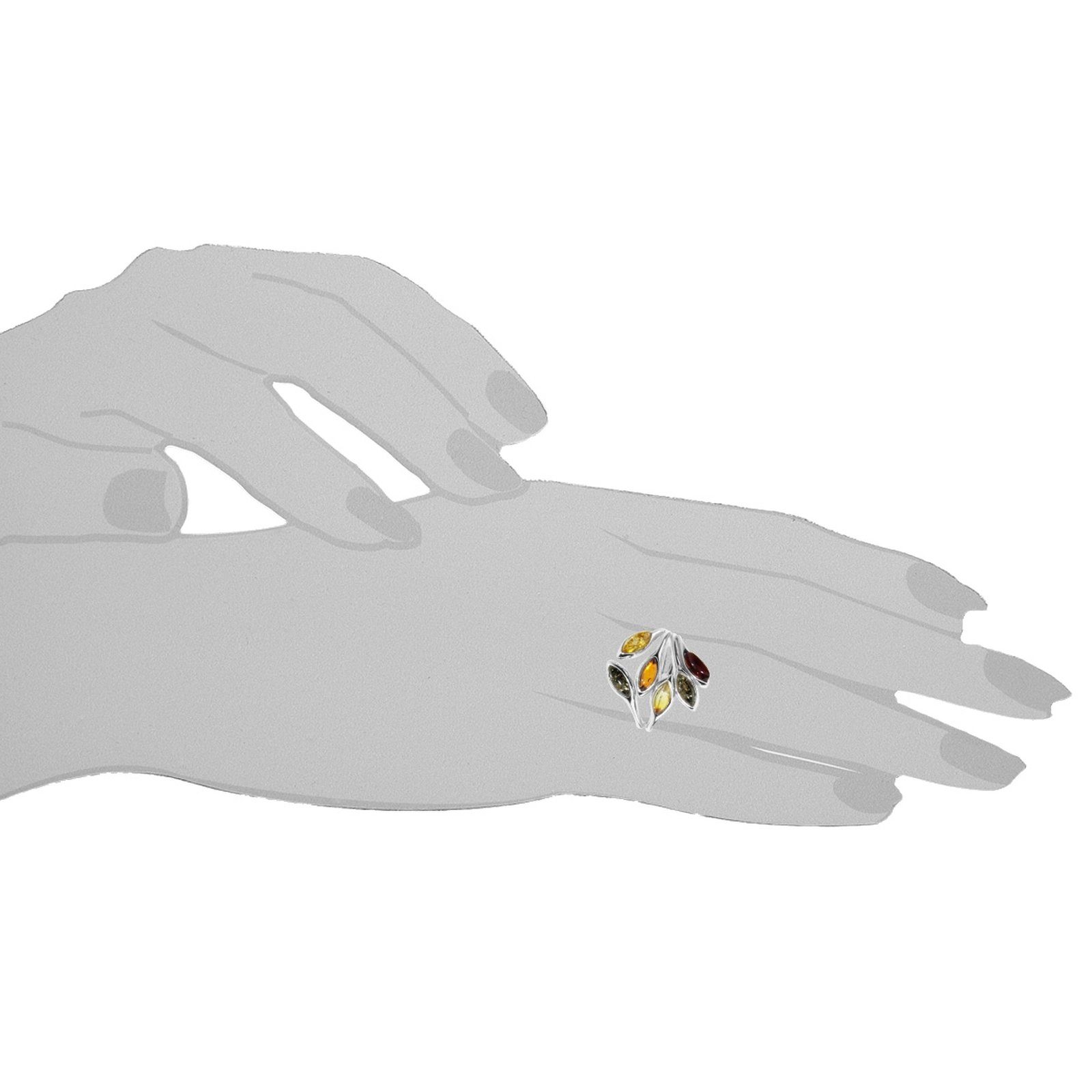 OSTSEE-SCHMUCK Silberring - Elena - Silber 925/000 - Bernstein (1-tlg) günstig online kaufen