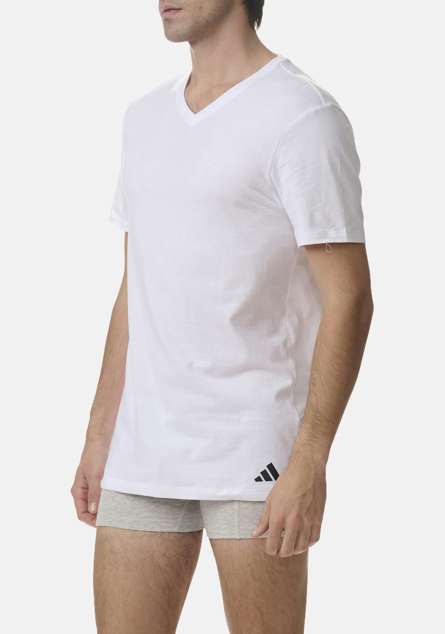 adidas Performance Poloshirt T-Shirt Basic V-Neck 9P (Packung, 9-tlg., 9er-Pack)