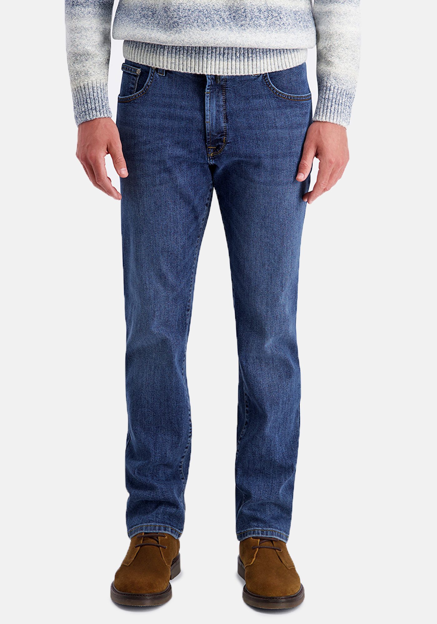 Pierre Cardin 5-Pocket-Jeans DIJON - Denim Klassiker mit bequemer Beinweite